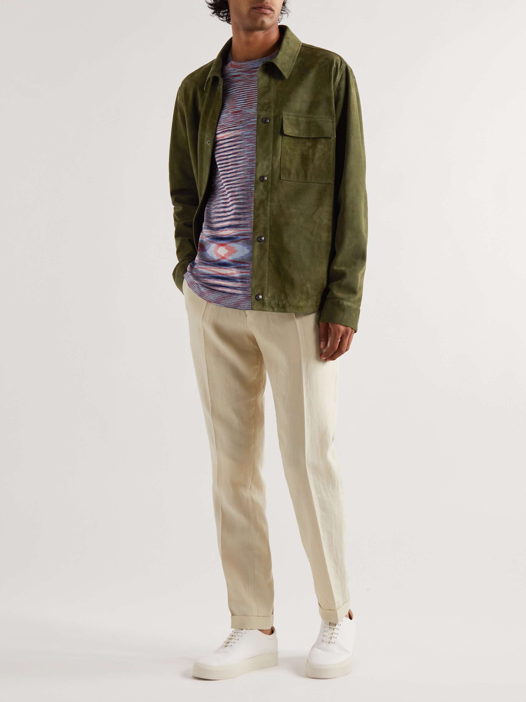Green Suede Shirt Jacket | PAUL SMITH | MR PORTER