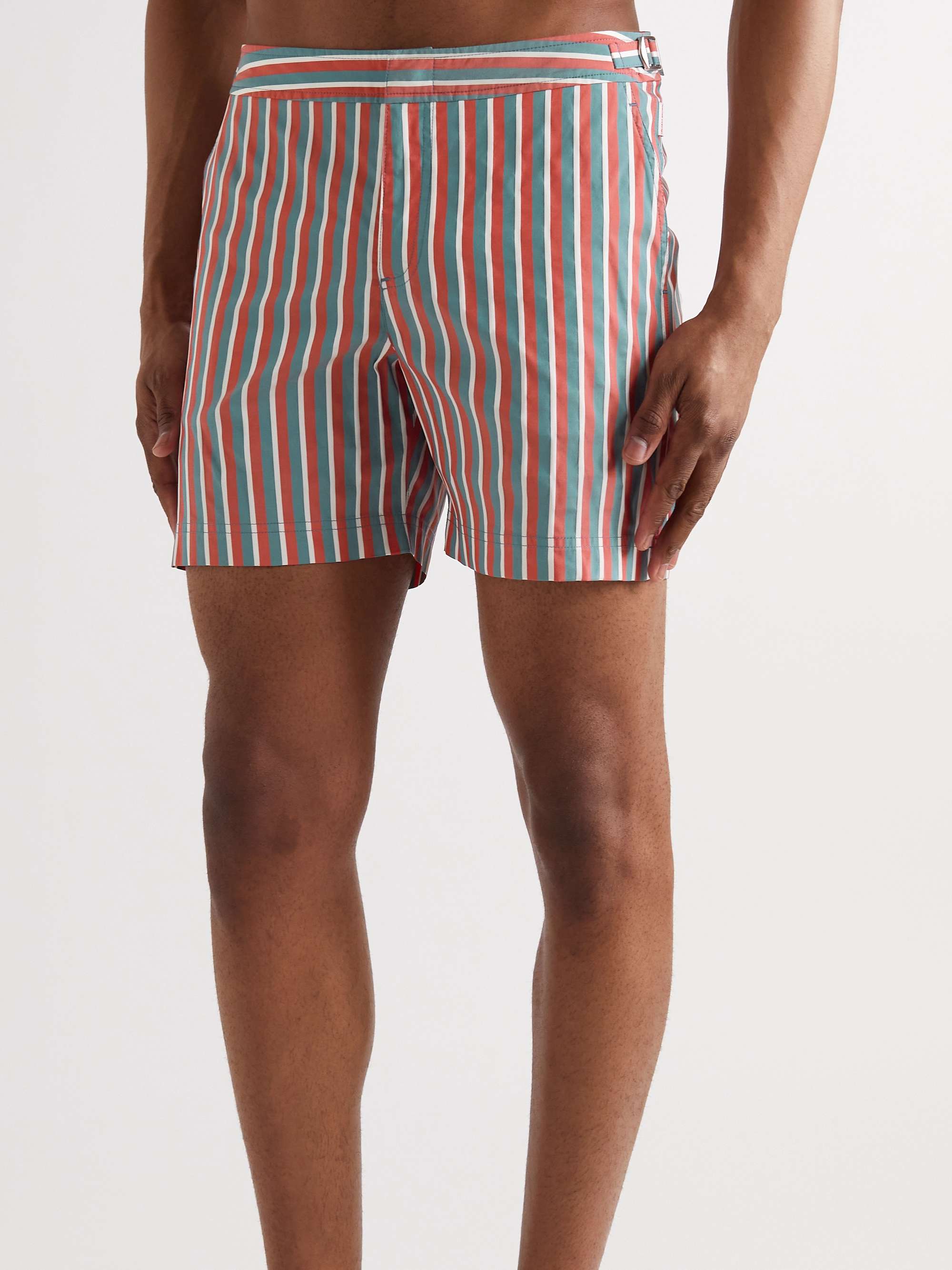 ORLEBAR BROWN Bulldog Straight-Leg Mid-Length Cotton-Blend Swim Shorts for  Men | MR PORTER