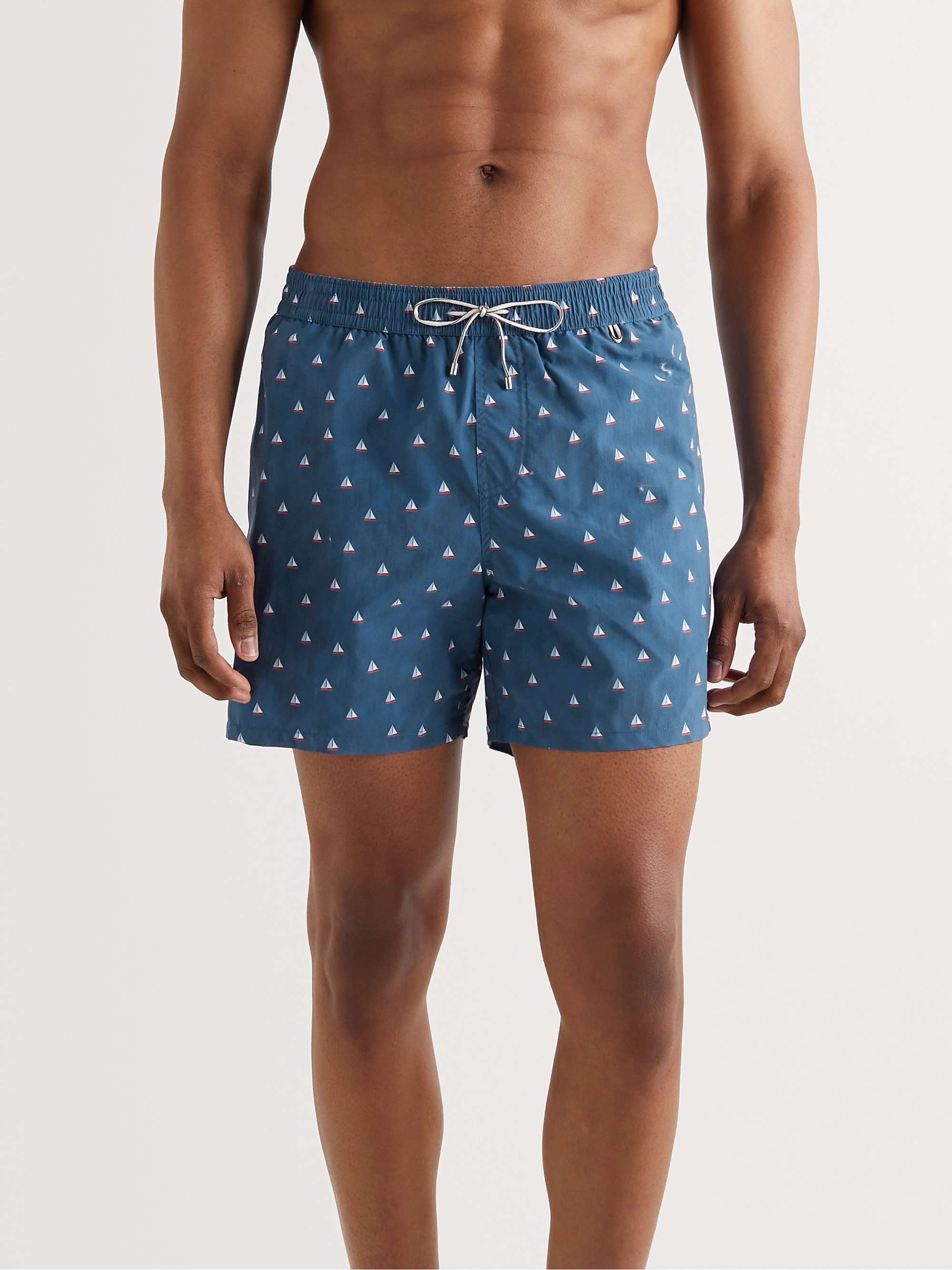 LORO PIANA Mid-Length Printed Swim Shorts | MR PORTER