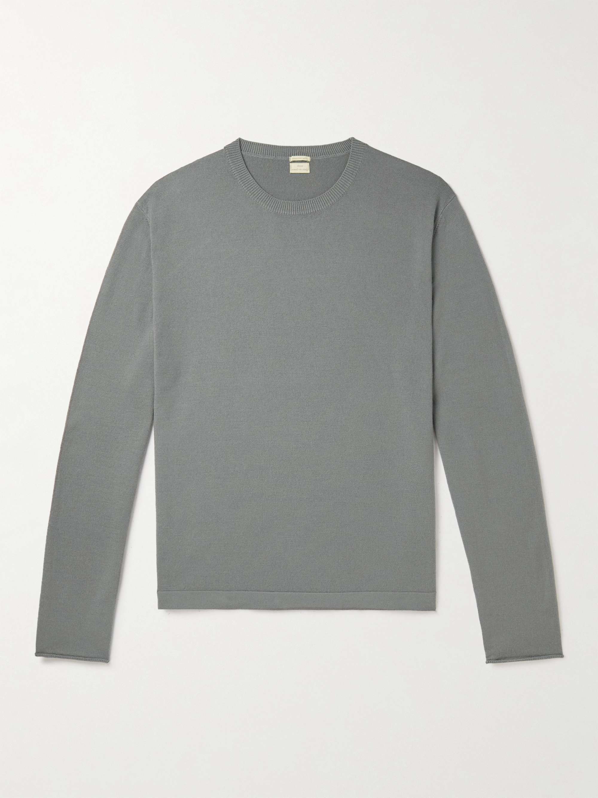 MASSIMO ALBA Garment-Dyed Wool Sweater for Men | MR PORTER