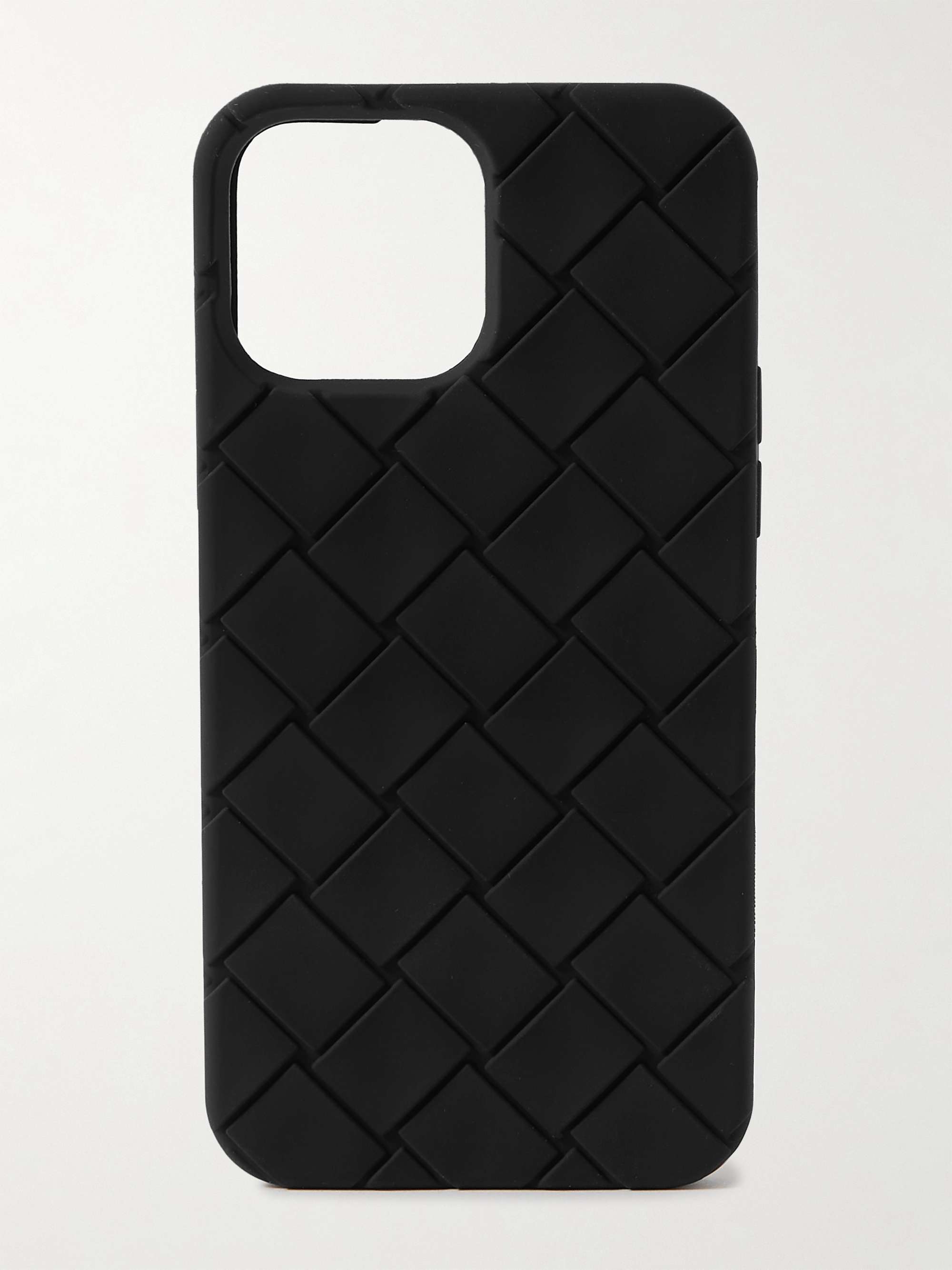 Black Intrecciato Rubber iPhone 13 Pro Max Case | BOTTEGA VENETA | MR PORTER