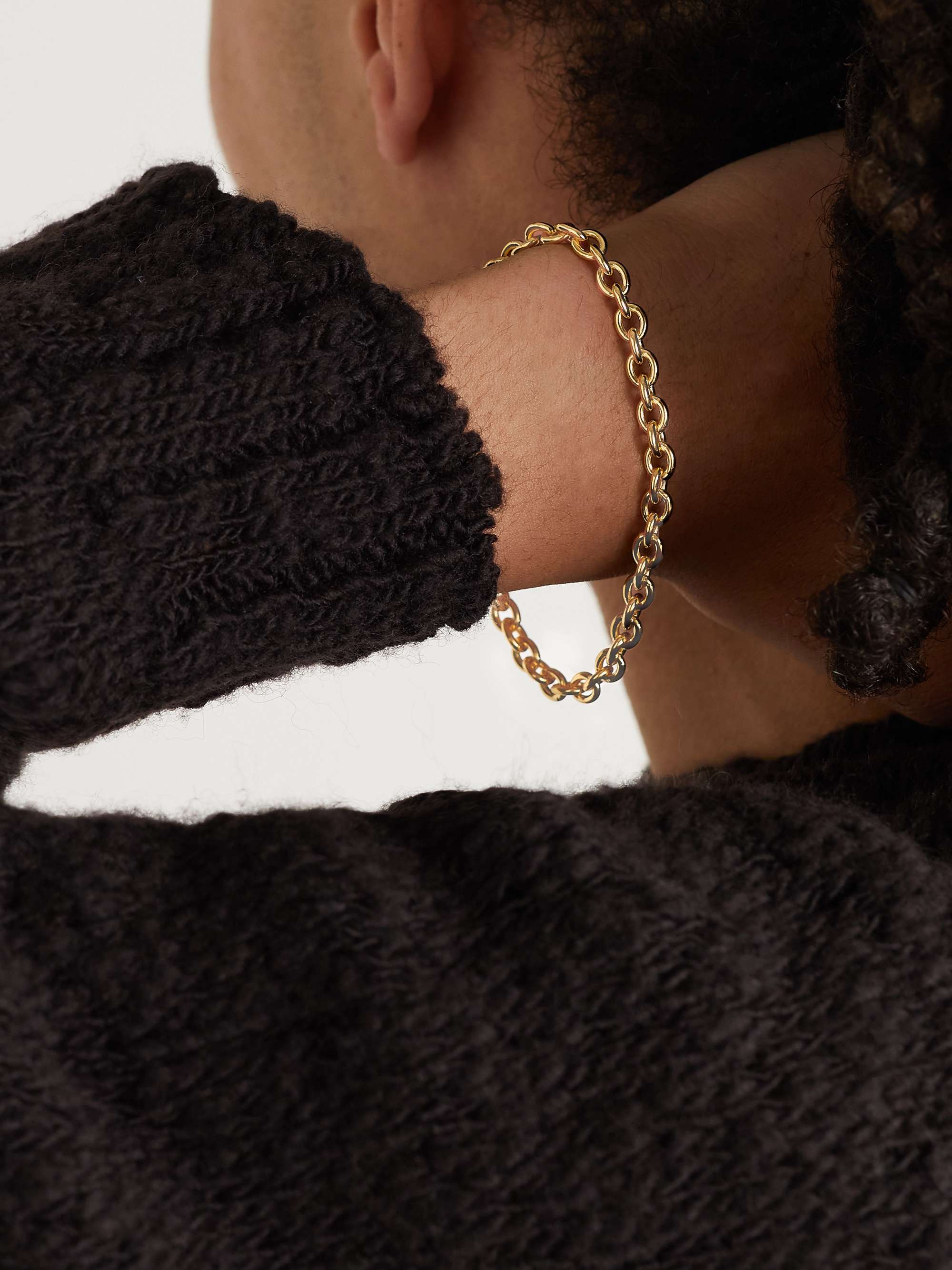 TOM WOOD Ada Gold-Plated Chain Bracelet for Men | MR PORTER