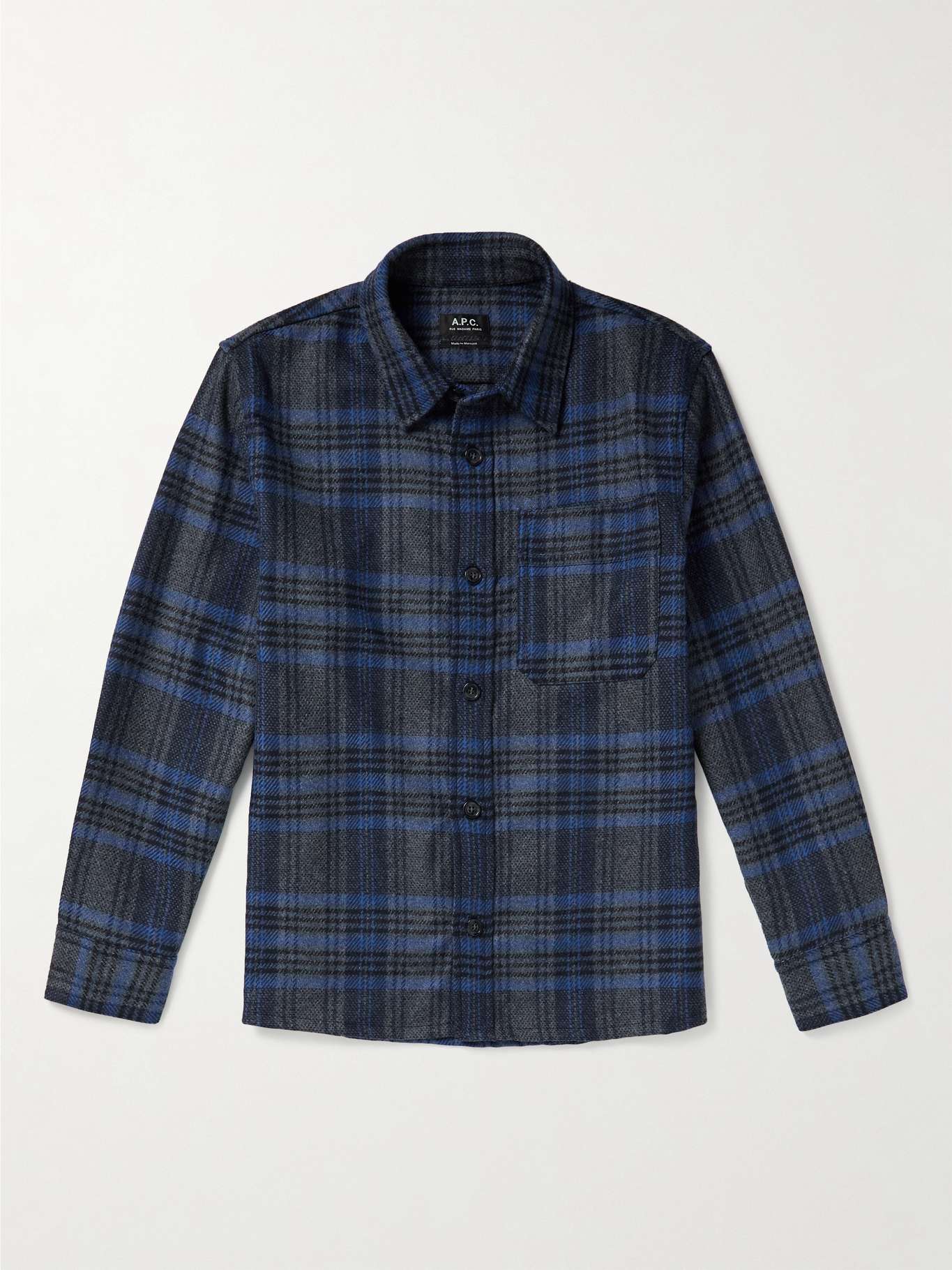 A.P.C. Basile Wool-Blend Flannel Overshirt for Men | MR PORTER