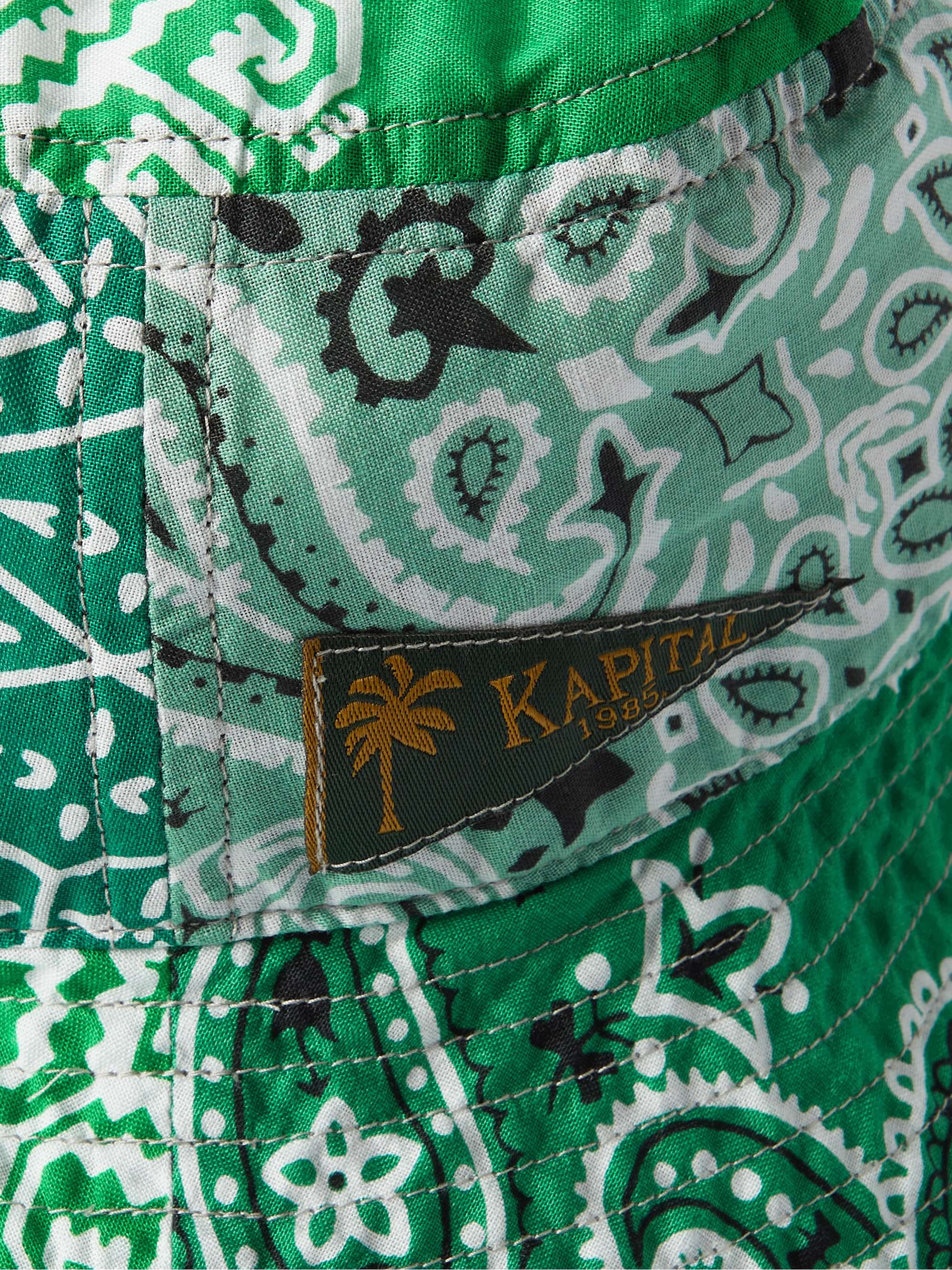 KAPITAL Logo-Appliquéd Bandana-Print Cotton-Voile Bucket Hat for Men ...