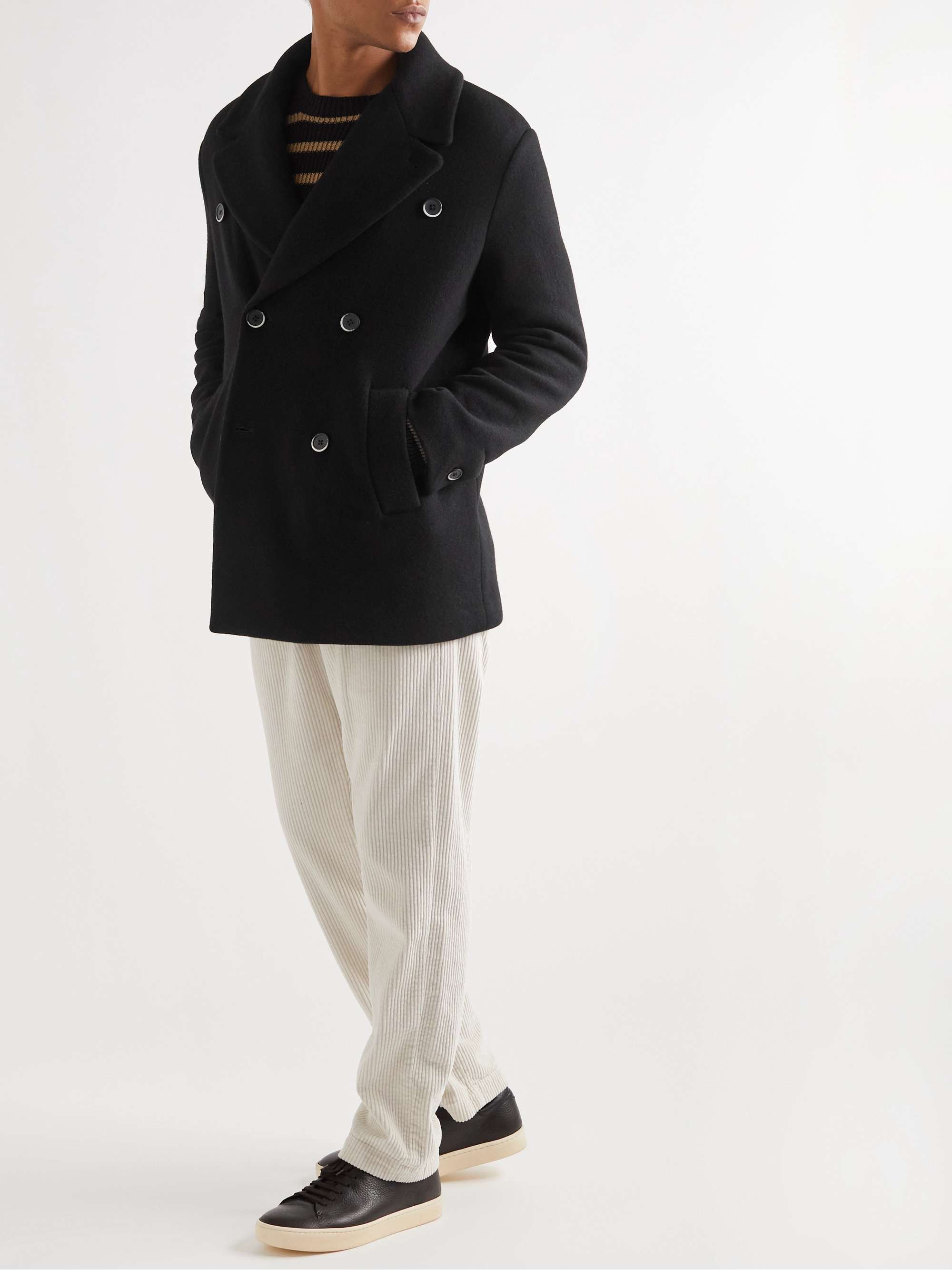 Single-Breasted Reversible Technical Cotton Coat - Luxury Grey