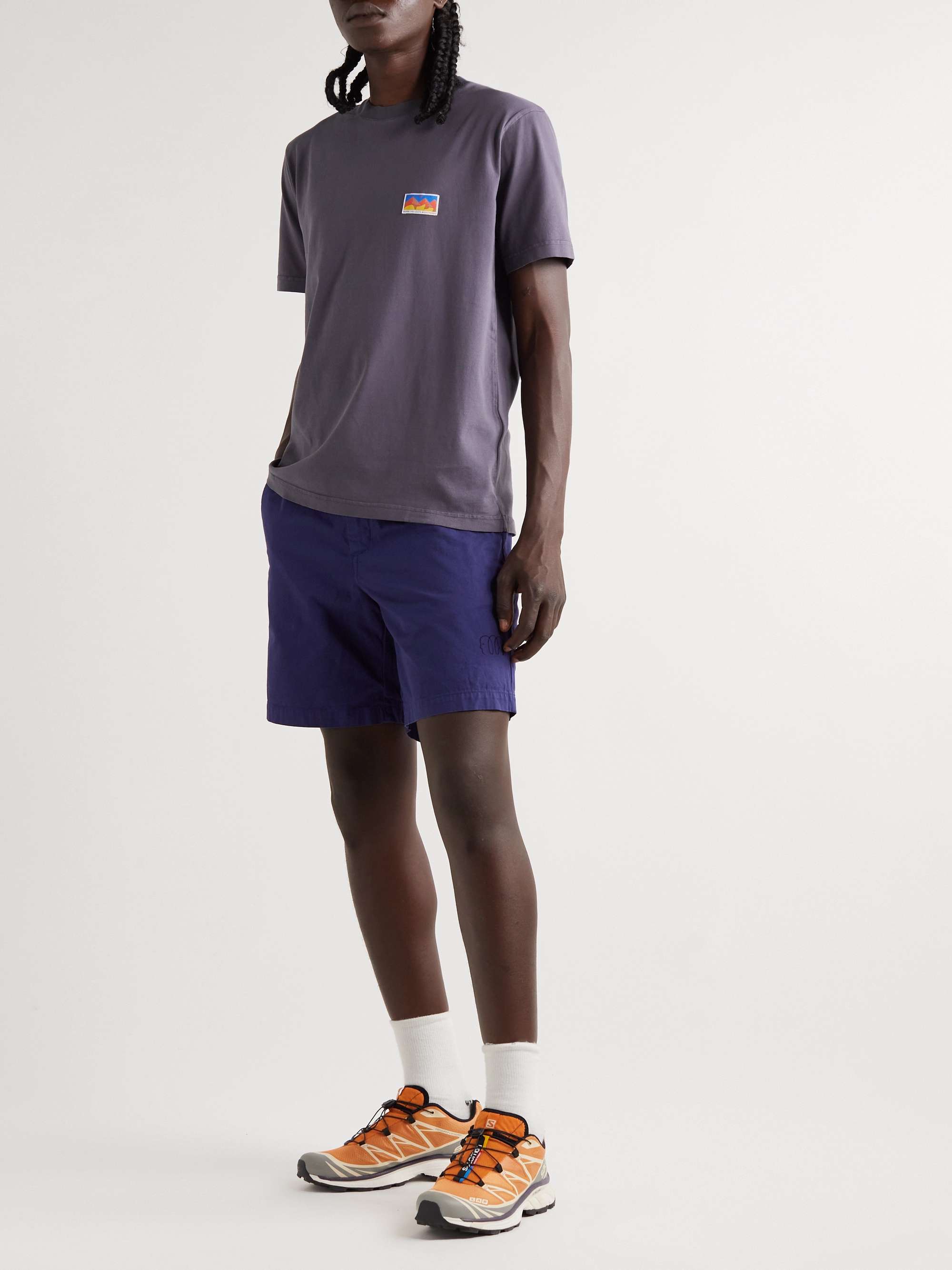 NORSE PROJECTS + Geoff McFetridge Oliver Straight-Leg Cotton-Twill Shorts  for Men | MR PORTER