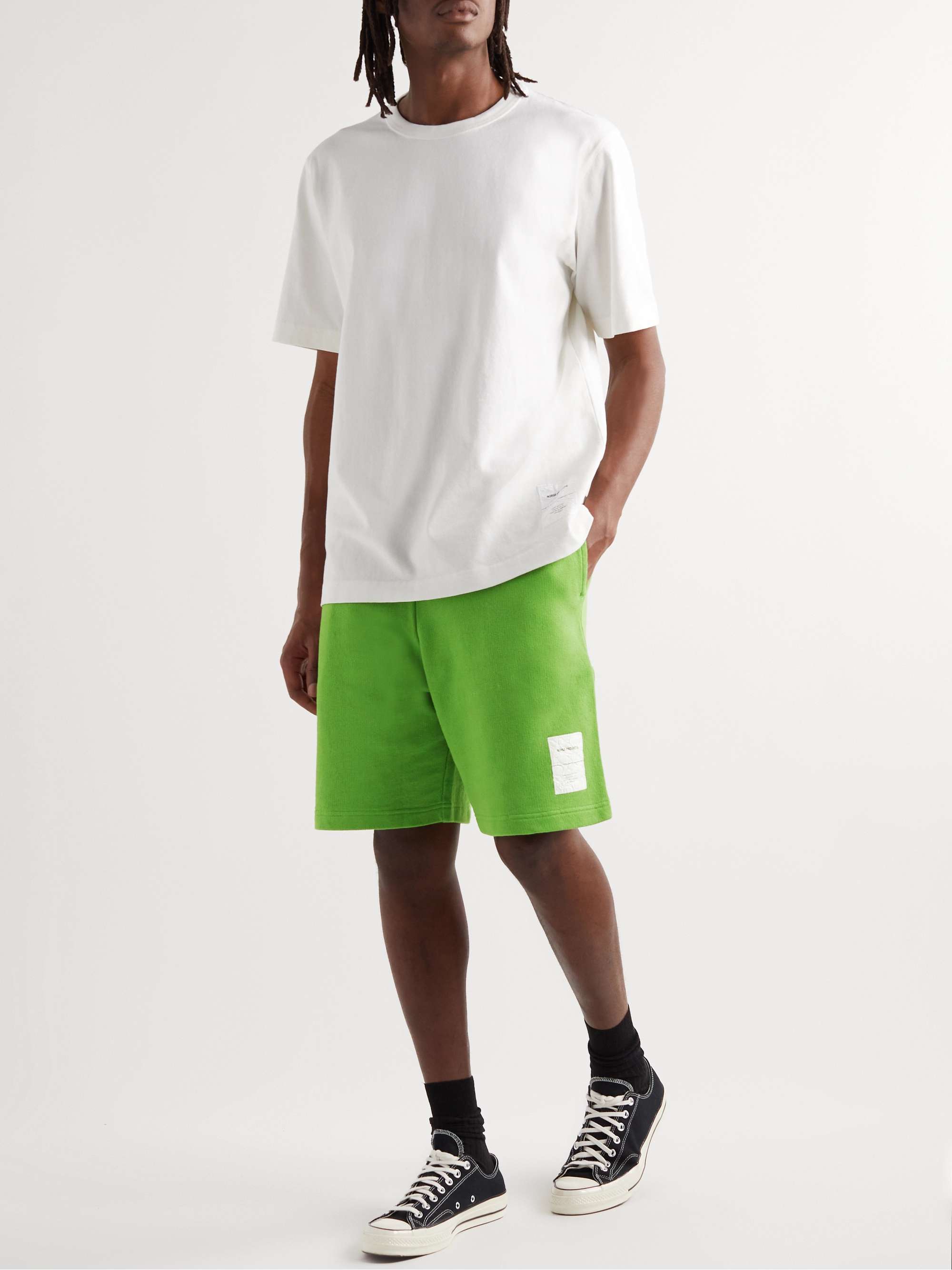 NORSE PROJECTS Vanya Straight-Leg Logo-Appliquéd Organic Cotton-Jersey  Shorts for Men | MR PORTER