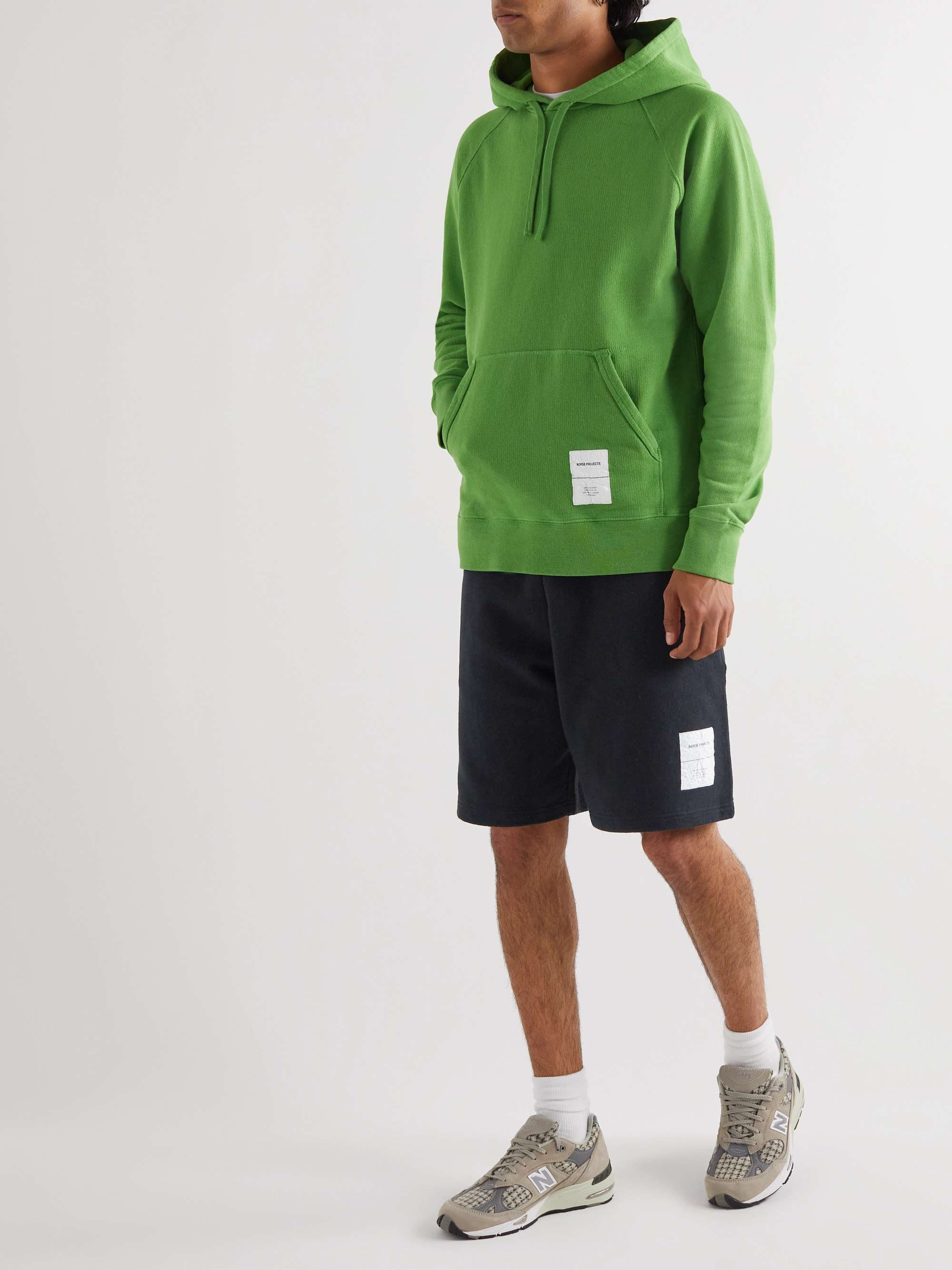 NORSE PROJECTS Vanya Straight-Leg Logo-Appliquéd Organic Cotton-Jersey  Shorts for Men | MR PORTER