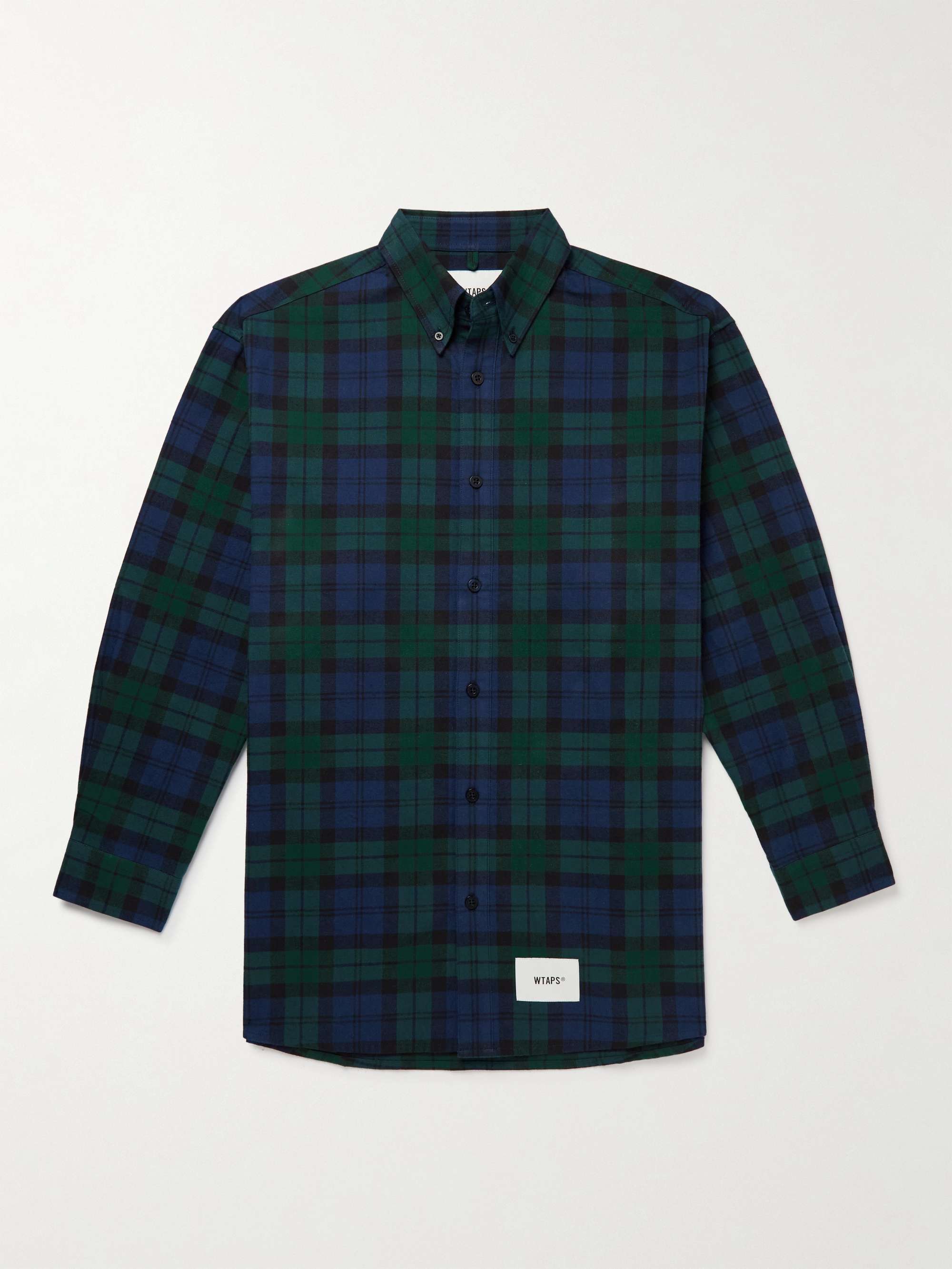 WTAPS® Button-Down Collar Checked Cotton-Flannel Shirt for Men | MR PORTER