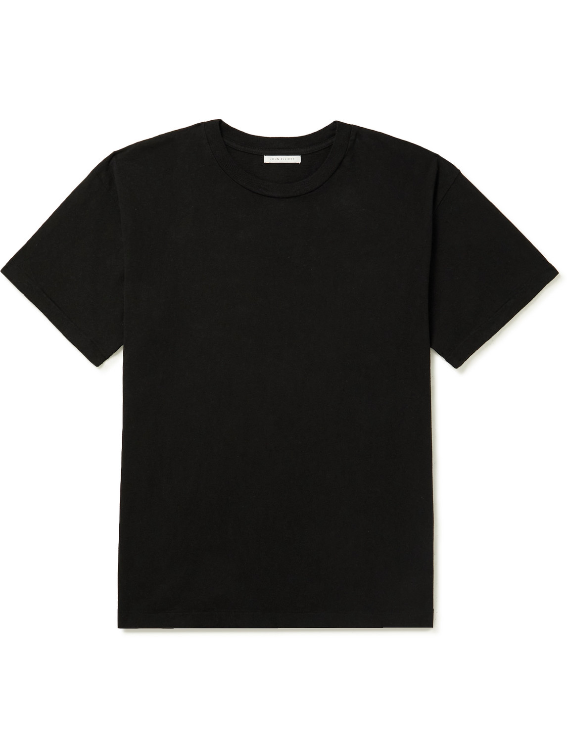 John Elliott University Cotton-jersey T-shirt In Black