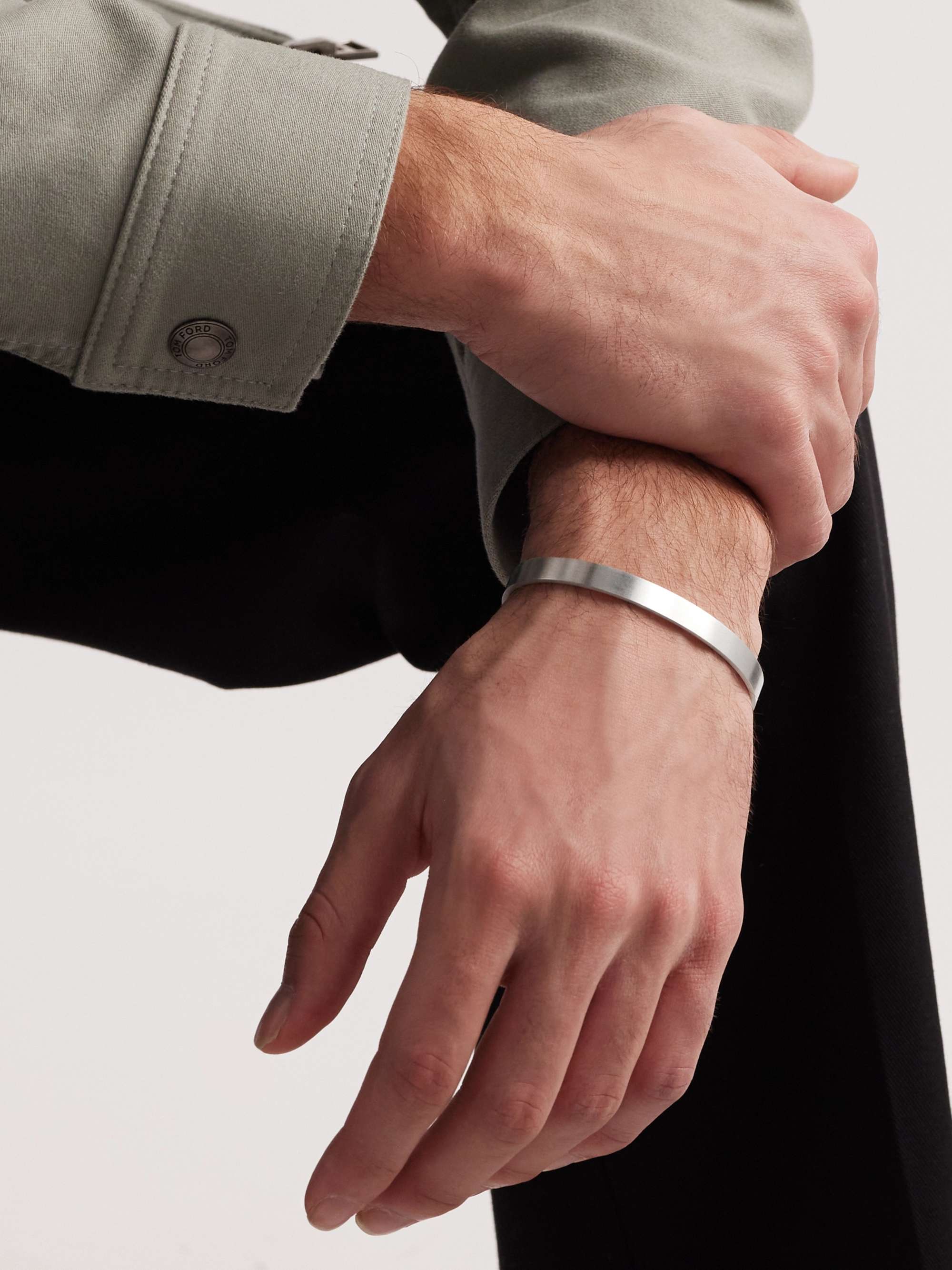 Silver 21g Brushed Sterling Silver Cuff | LE GRAMME | MR PORTER