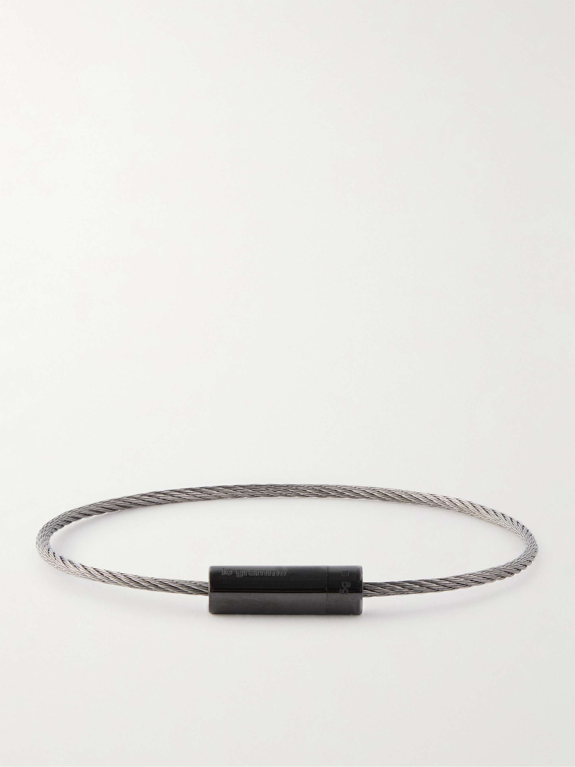 Black 5g Silver-Tone Polished-Ceramic Bracelet | LE GRAMME | MR PORTER