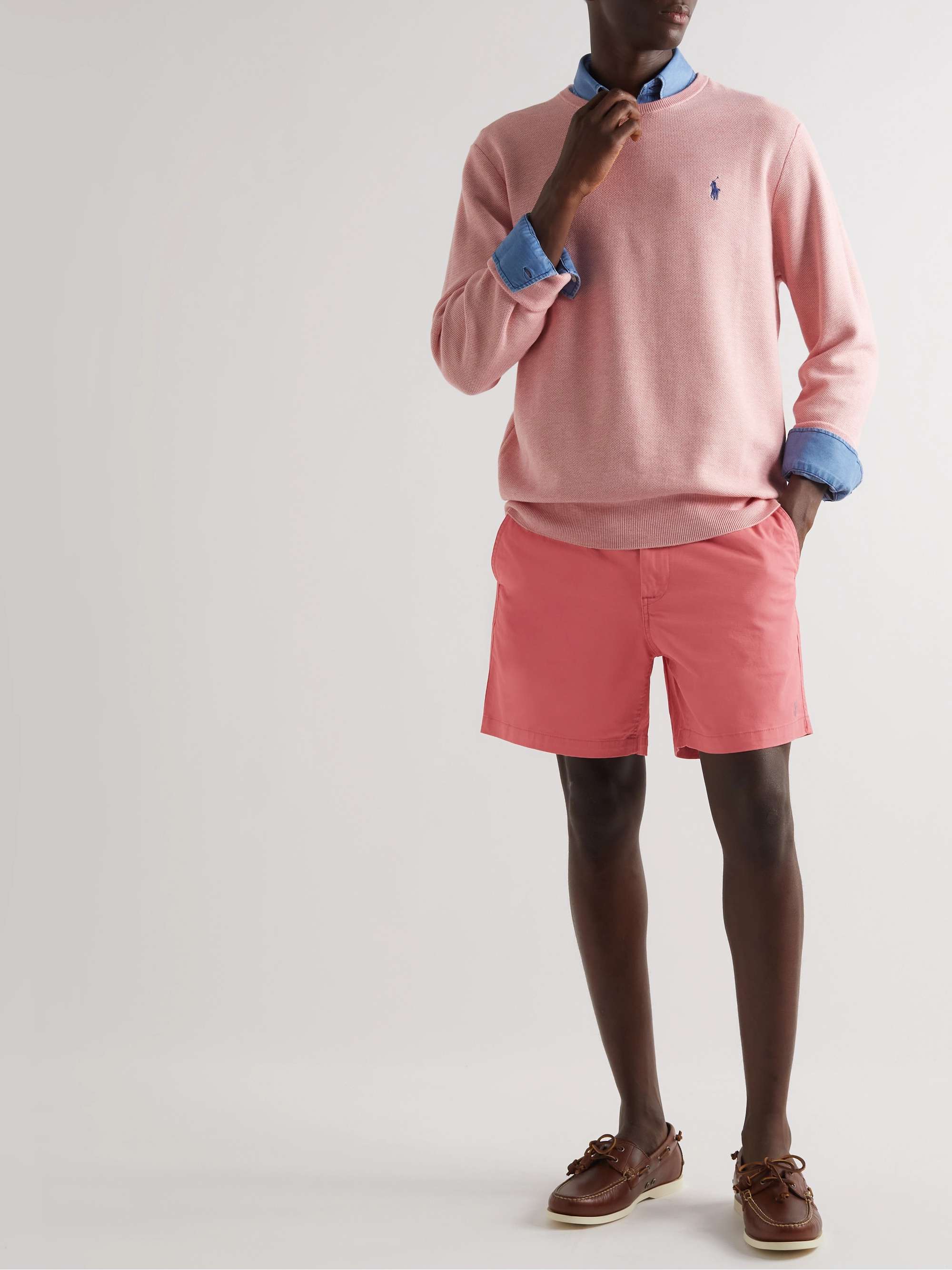 POLO RALPH LAUREN Straight-Leg Cotton-Blend Twill Bermuda Shorts for Men |  MR PORTER