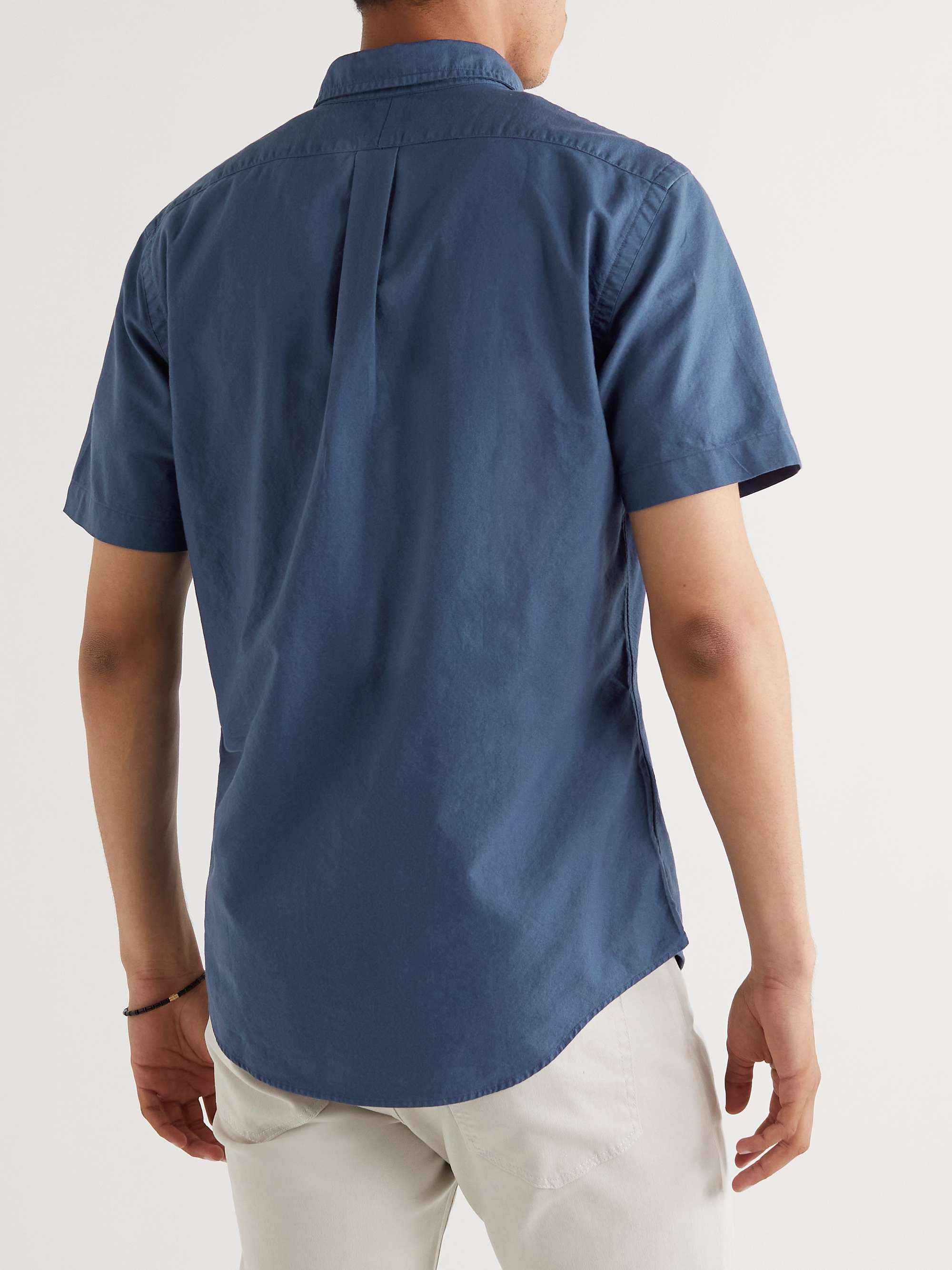 POLO RALPH LAUREN Slim-Fit Button-Down Collar Cotton-Chambray Shirt | MR  PORTER