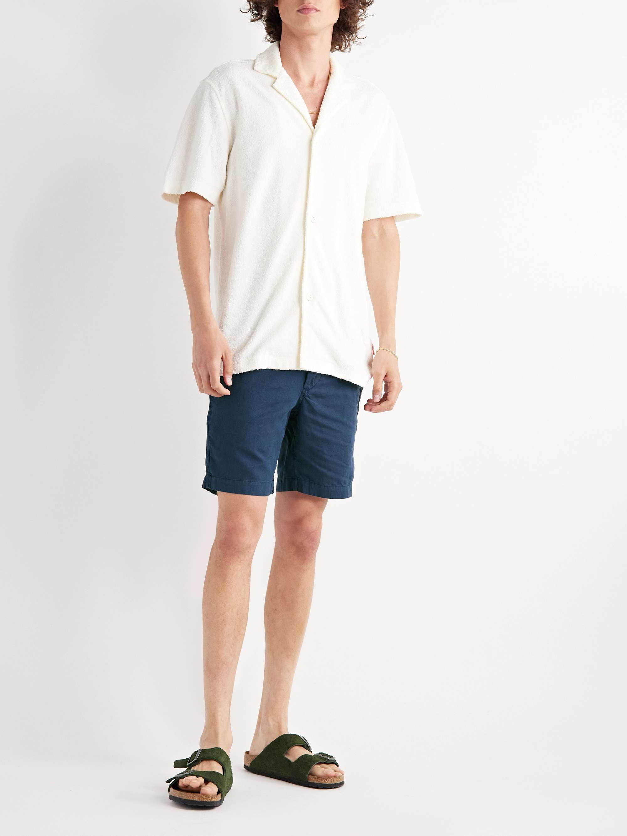 POLO RALPH LAUREN Maritime Straight-Leg Linen and Cotton-Blend Shorts | MR  PORTER