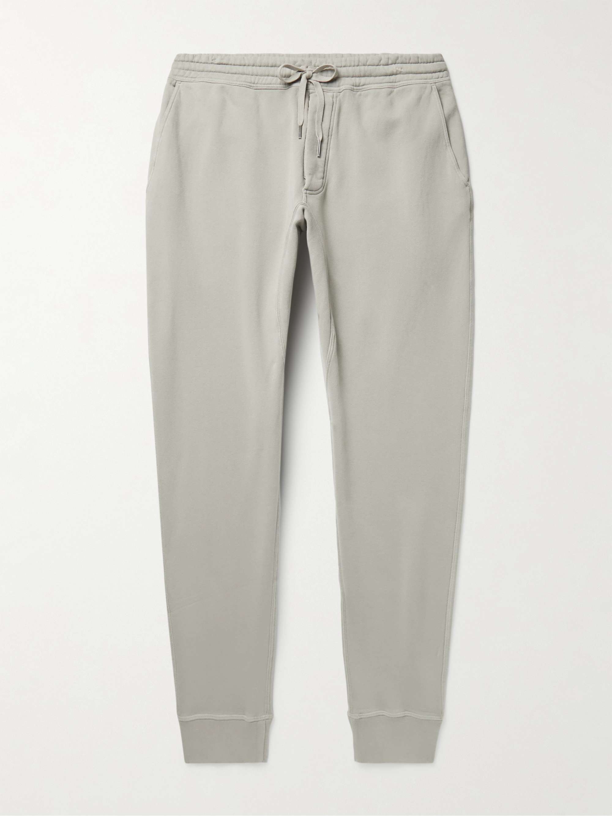 TOM FORD Tapered Garment-Dyed Cotton-Jersey Sweatpants for Men | MR PORTER