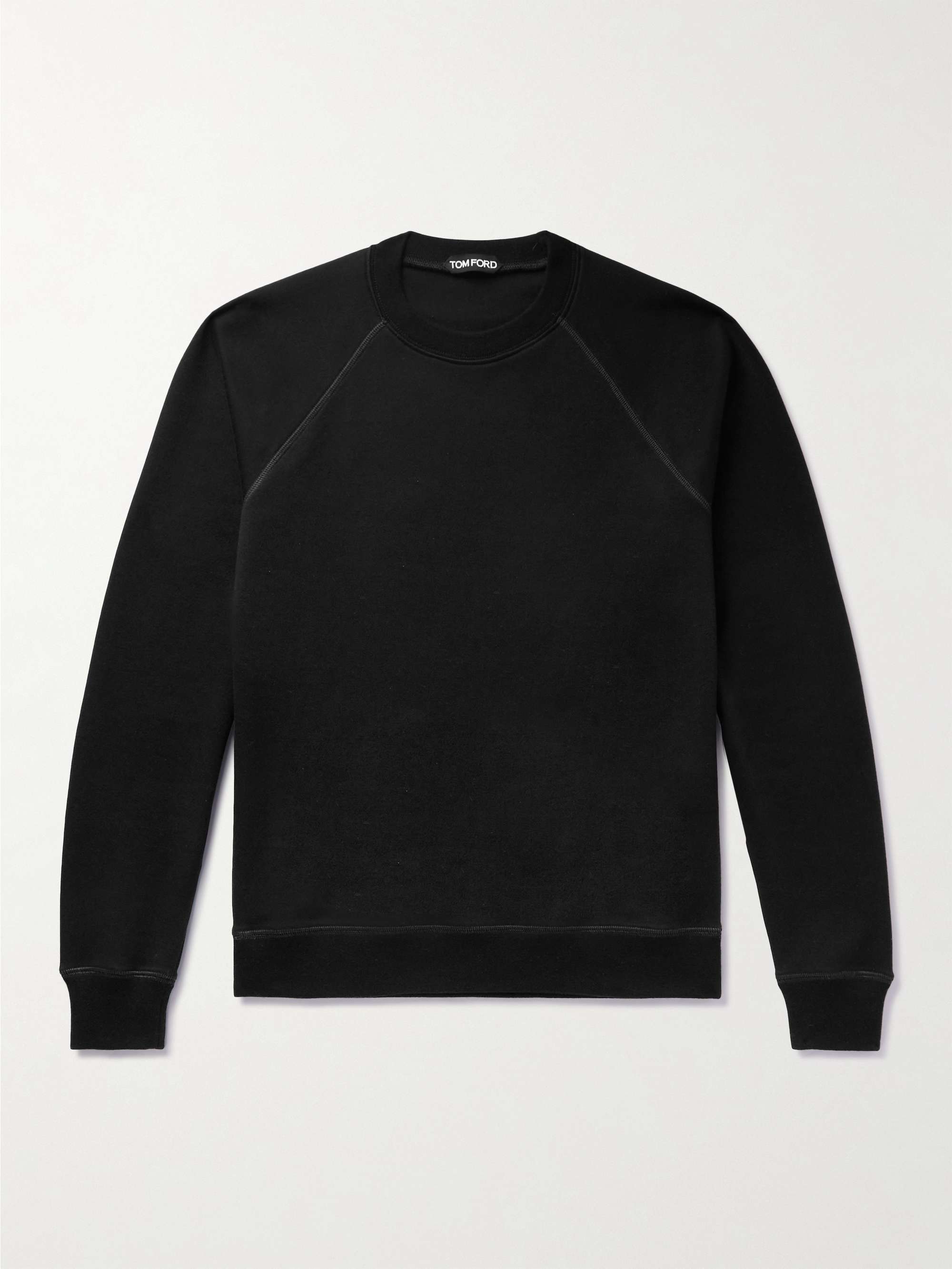 TOM FORD Garment-Dyed Cotton-Jersey Sweatshirt for Men