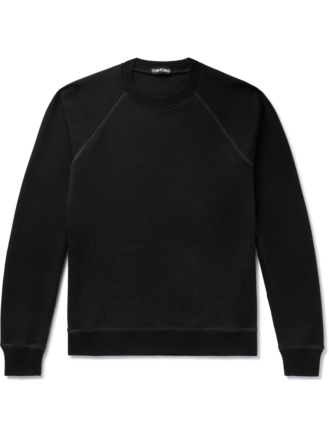 Tom Ford Cotton-jersey Sweatshirt In Black