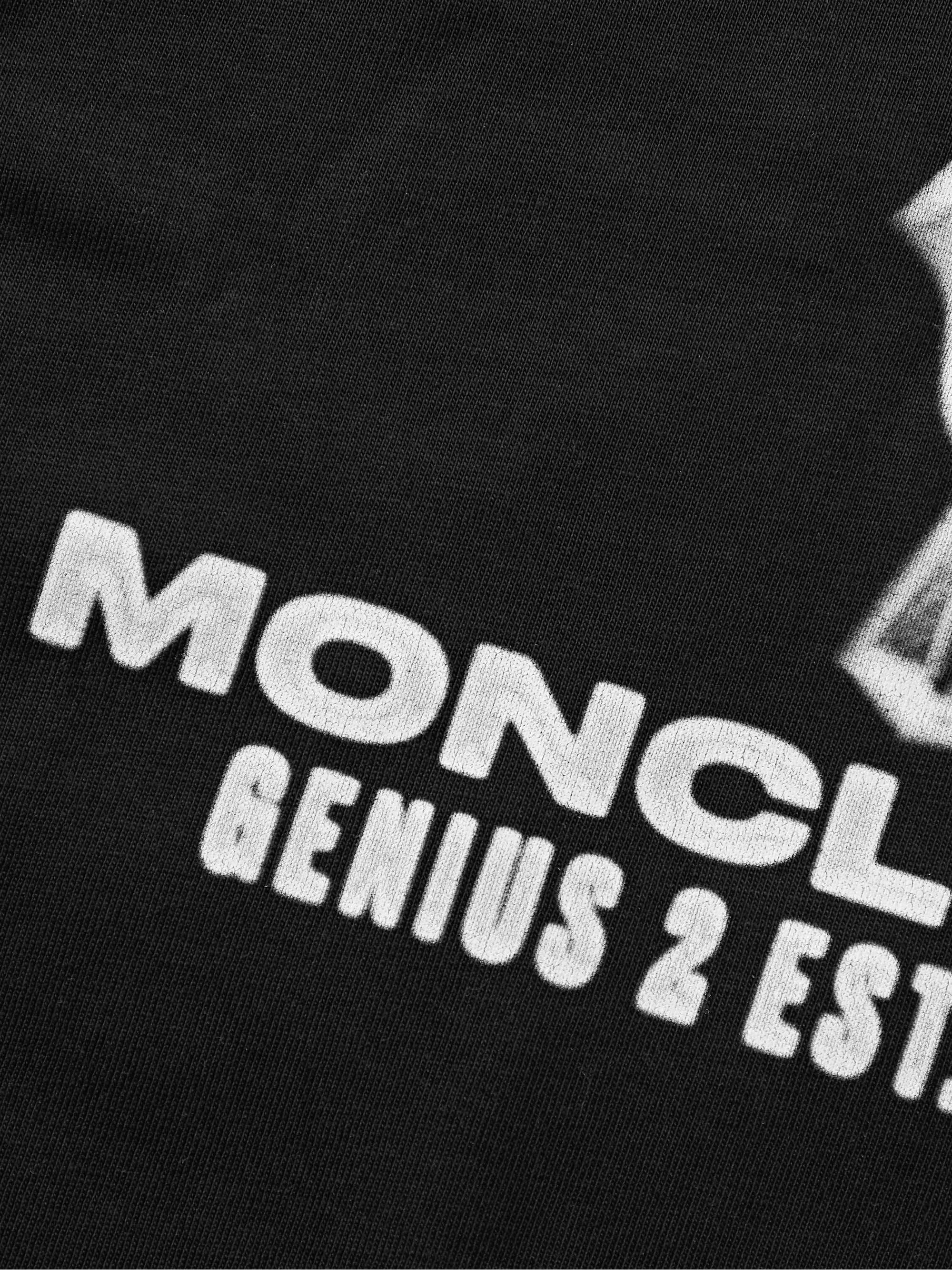Black 2 Moncler 1952 Logo-Print Cotton-Jersey T-Shirt | MONCLER GENIUS | MR  PORTER