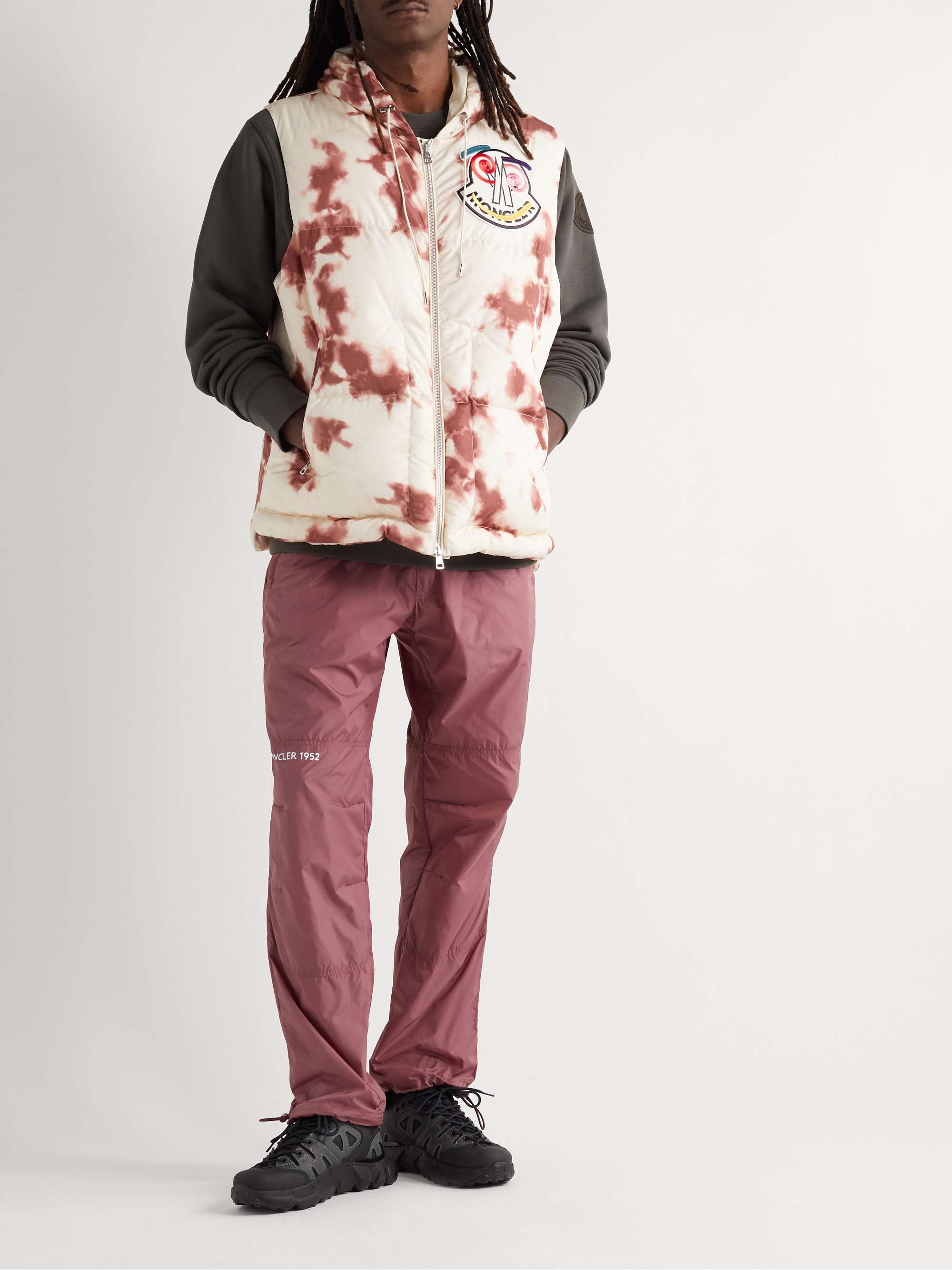 MONCLER GENIUS 2 Moncler 1952 Tie-Dyed Quilted Shell Hooded Gilet | MR  PORTER