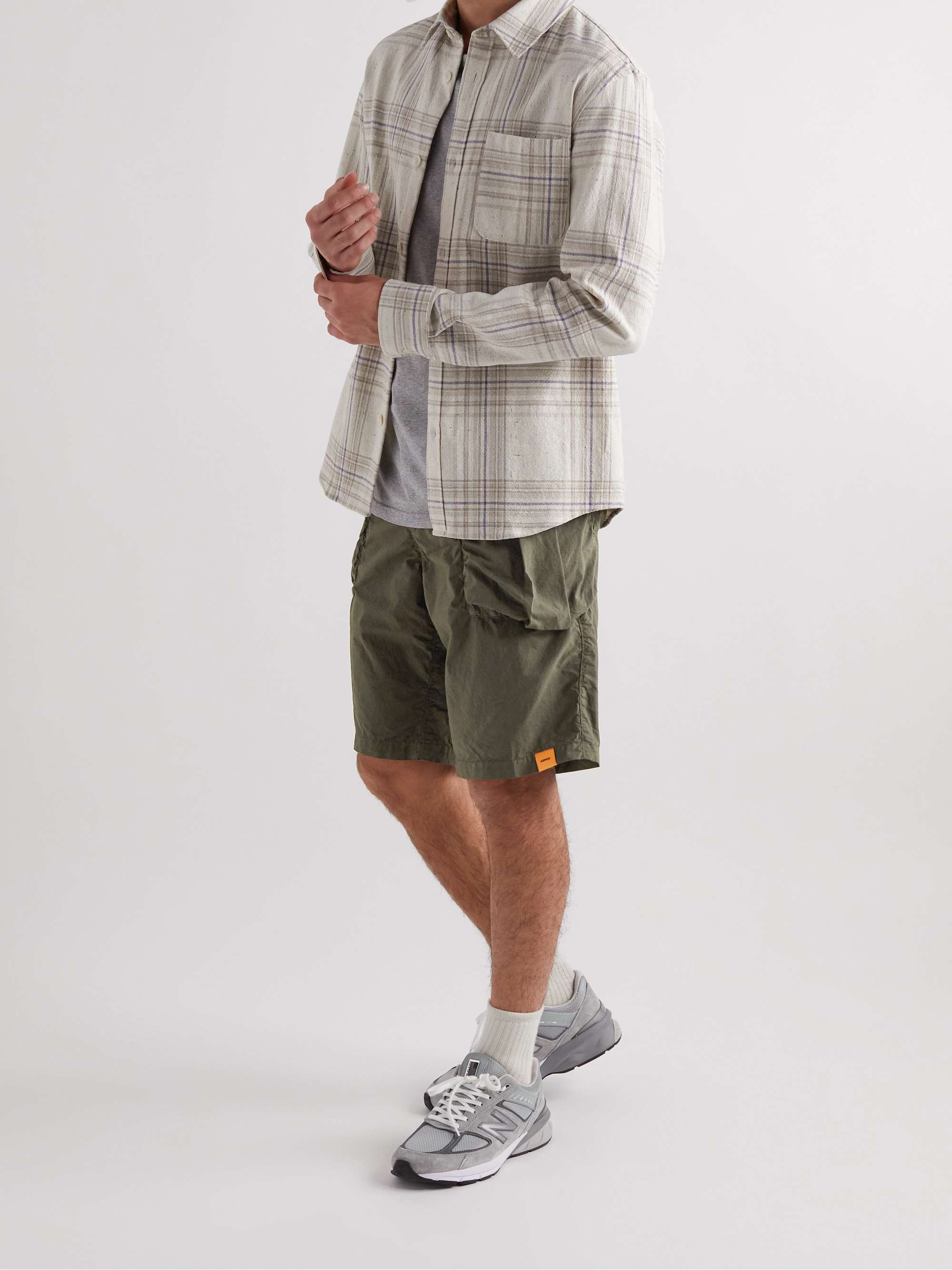 ASPESI Straight-Leg Cotton-Poplin Cargo Shorts for Men | MR PORTER