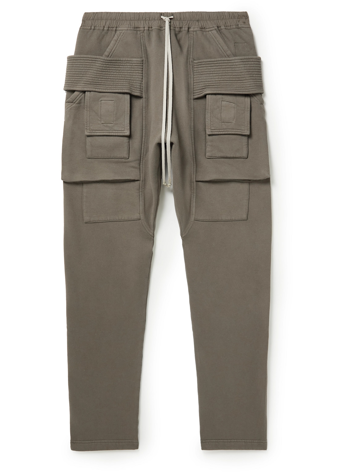 Creatch Tapered Cotton-Jersey Cargo Drawstring Trousers
