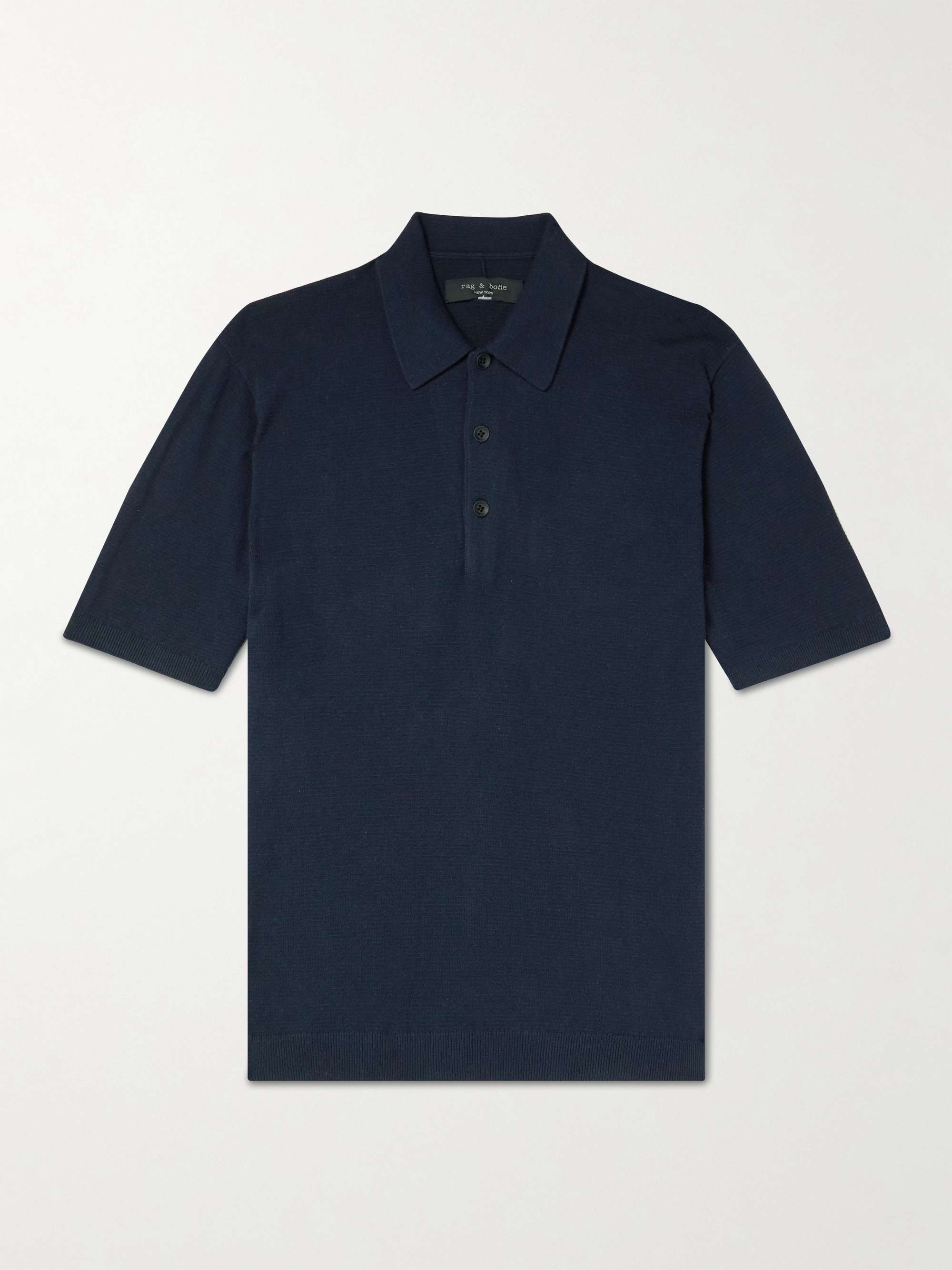 RAG & BONE Louis Organic Cotton Polo Shirt for Men | MR PORTER