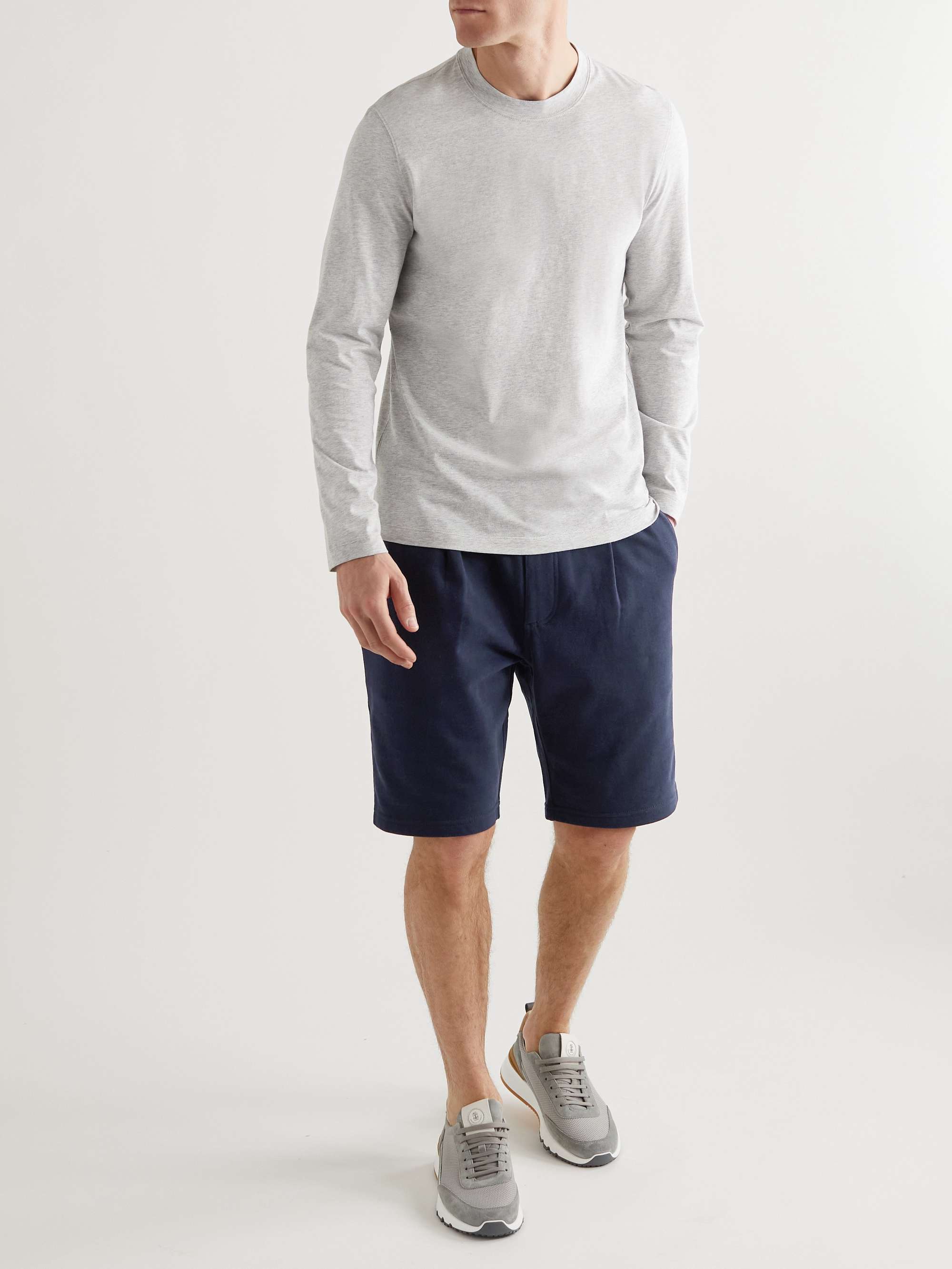 Shorts mit geradem Bein aus Baumwoll-Jersey mit Kordelzugbund | MR PORTER
