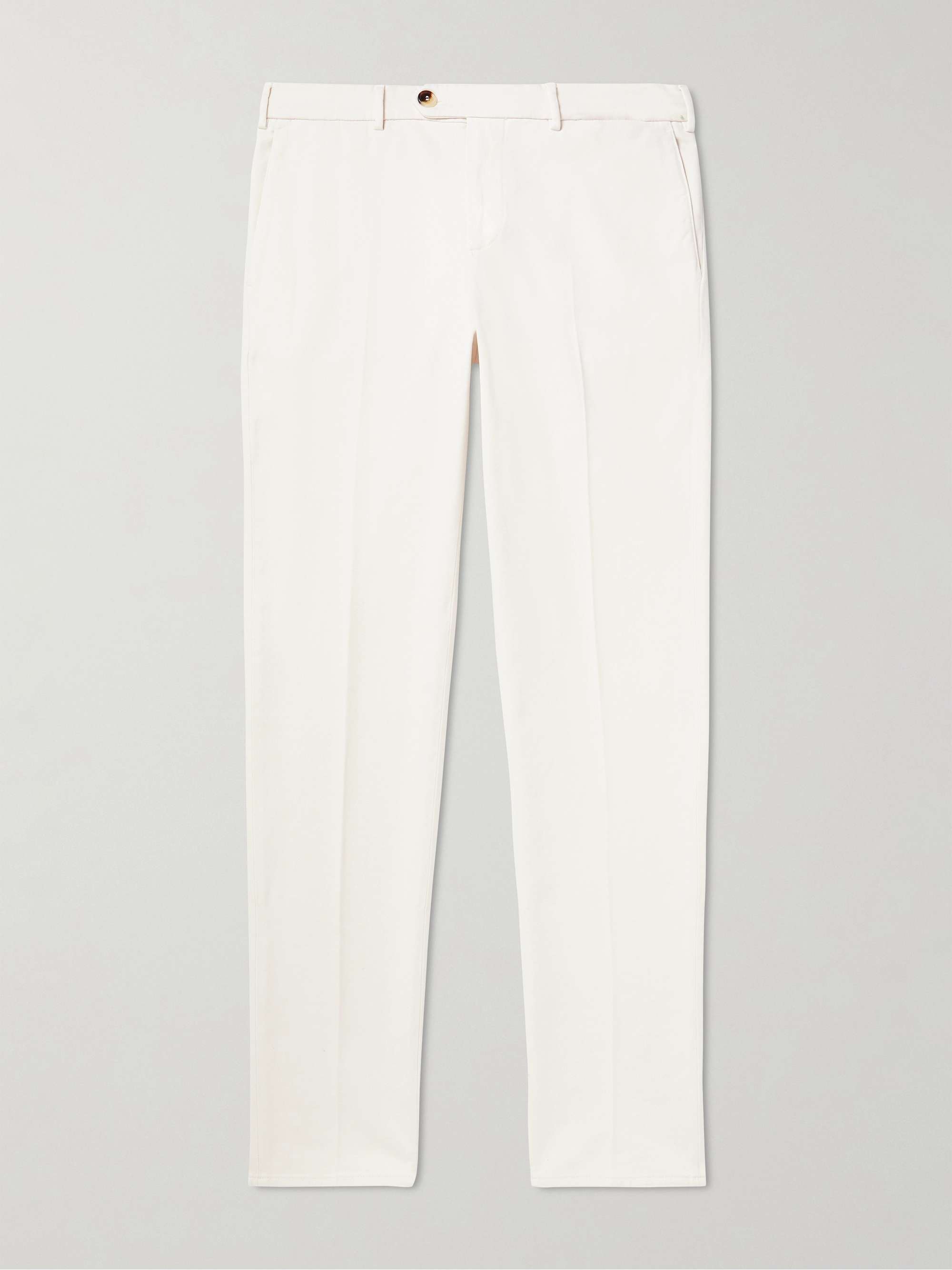BRUNELLO CUCINELLI Tapered Cotton Trousers for Men | MR PORTER