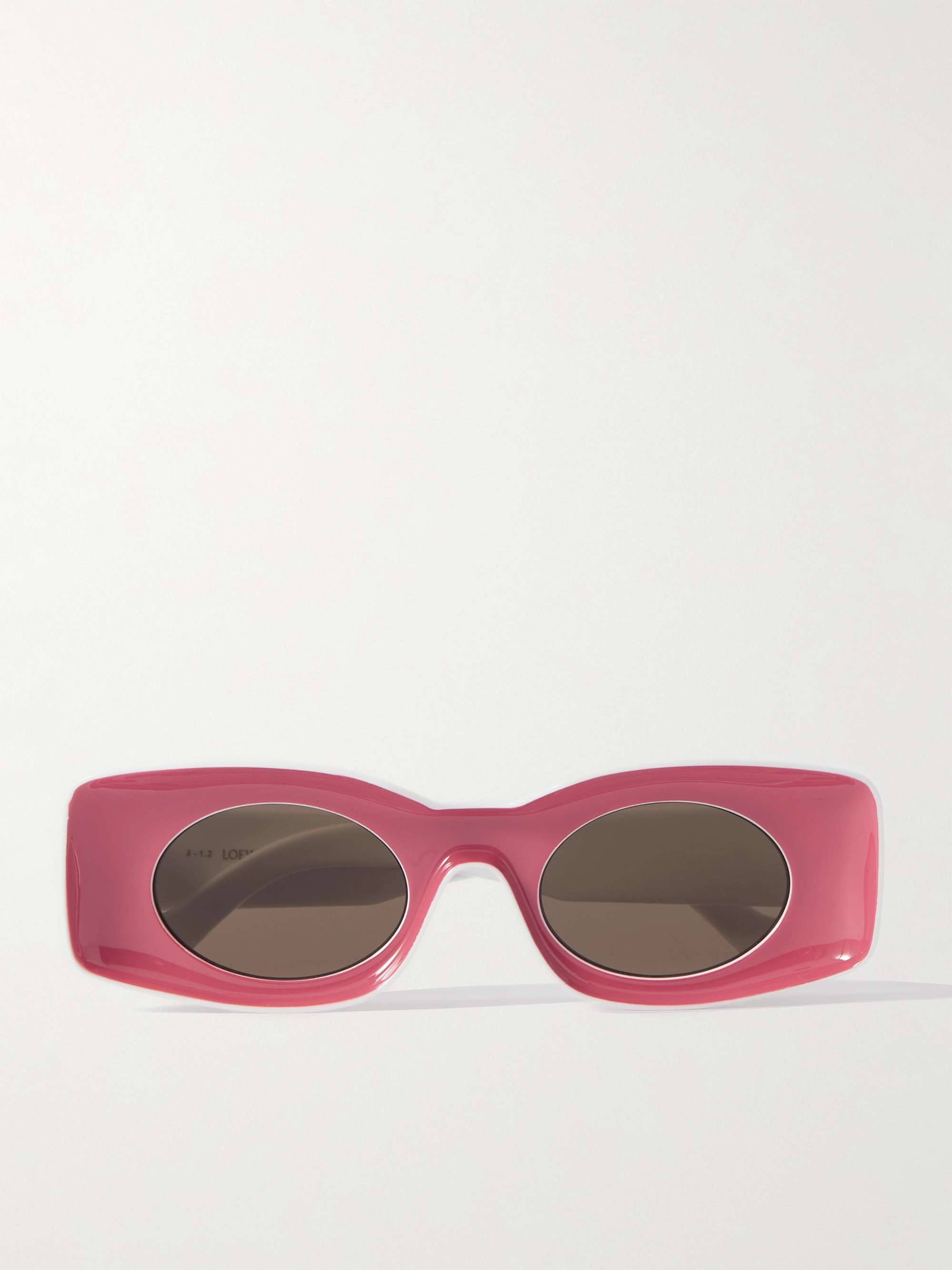 Pink + Paula's Ibiza Rectangular-Frame Acetate Sunglasses | LOEWE | MR  PORTER