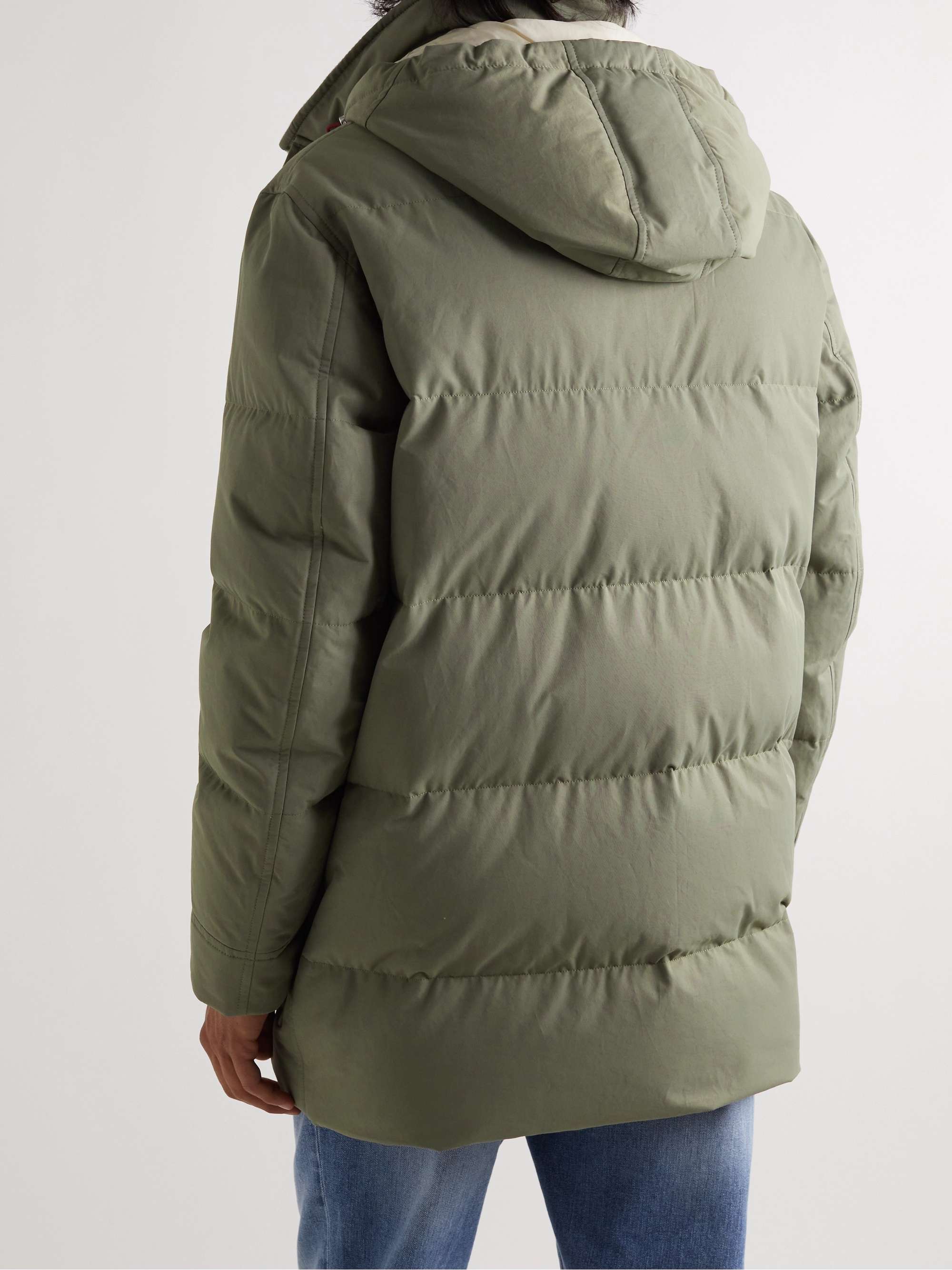 BRUNELLO CUCINELLI Quilted Cotton-Shell Hooded Down Parka for Men | MR  PORTER