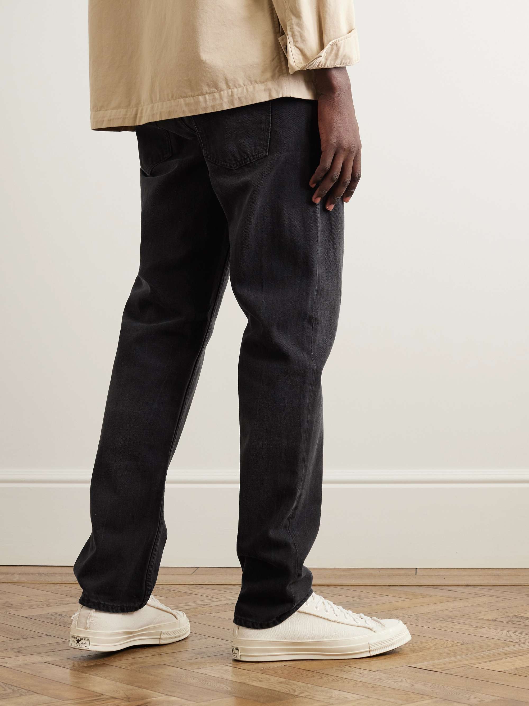 Black Steady Eddie II Tapered Organic Jeans | NUDIE JEANS | MR PORTER