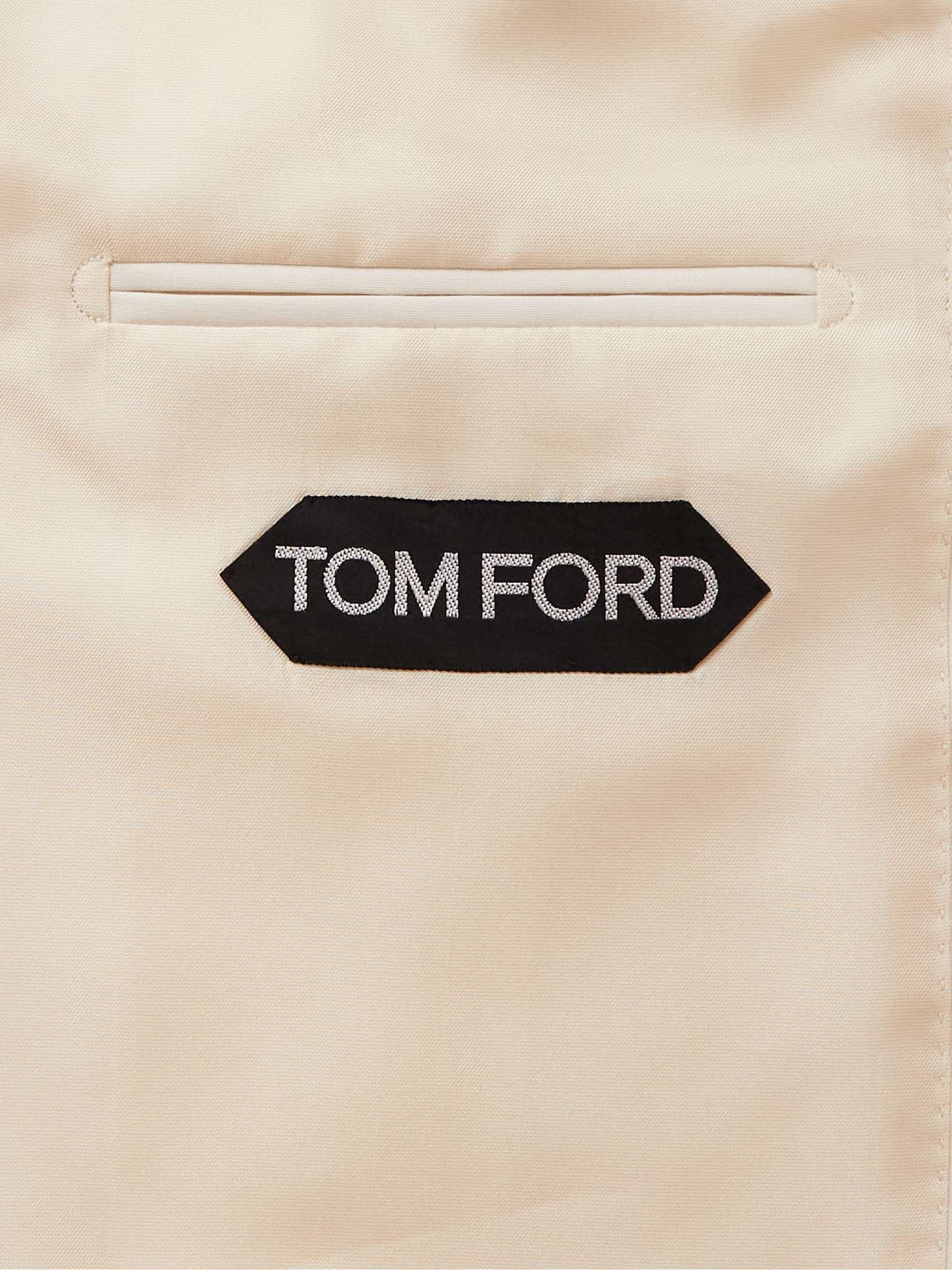 TOM FORD Double-Breasted Cotton and Silk-Blend Suit Jacket for Men | MR ...