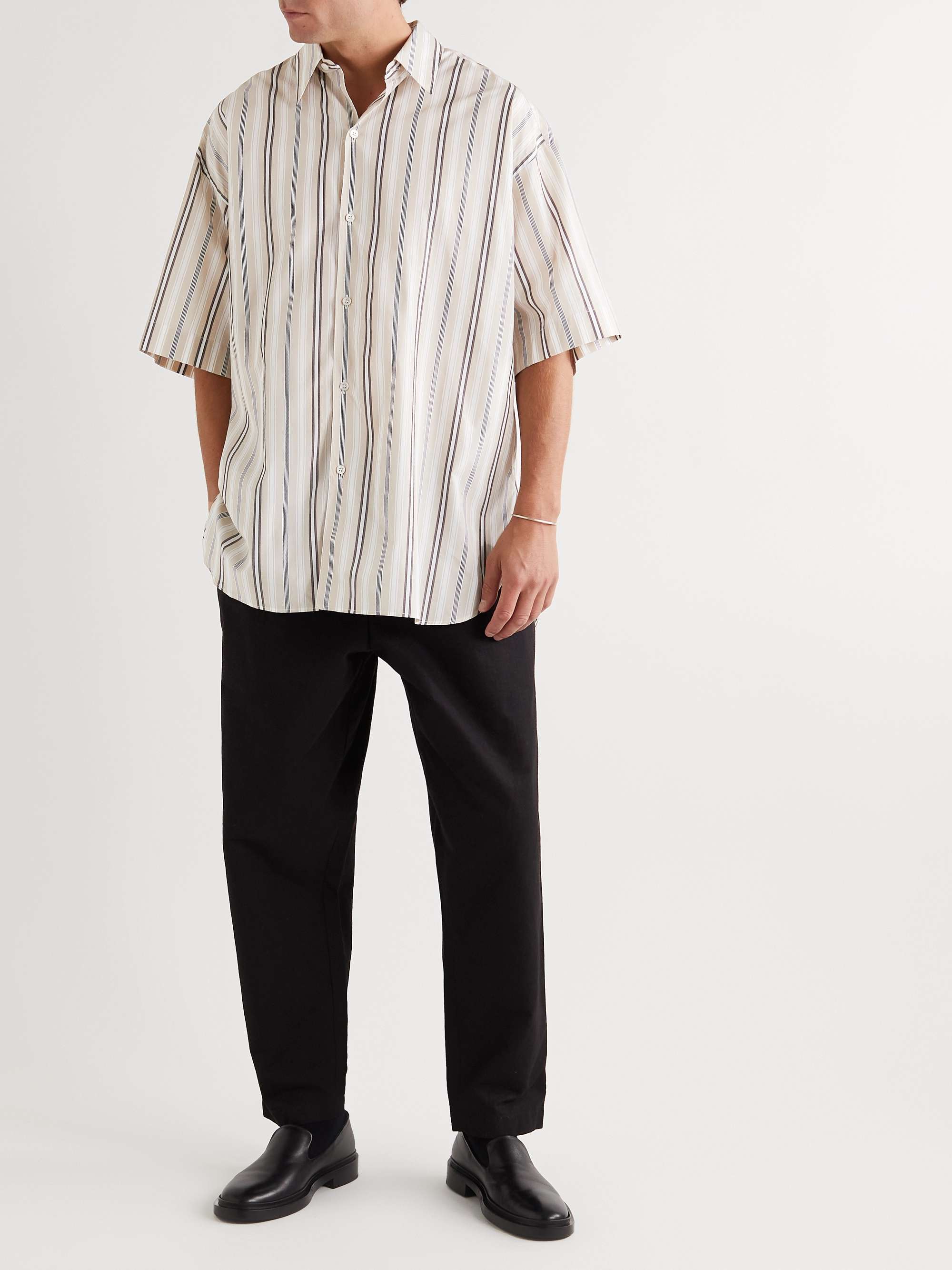 Sorono Striped Cotton-Poplin Shirt