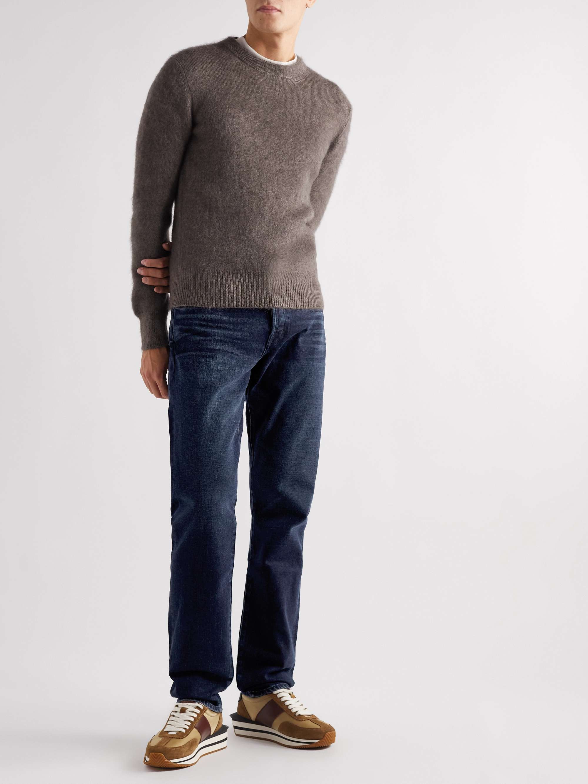 TOM FORD Straight-Leg Garment-Dyed Selvedge Jeans | MR PORTER