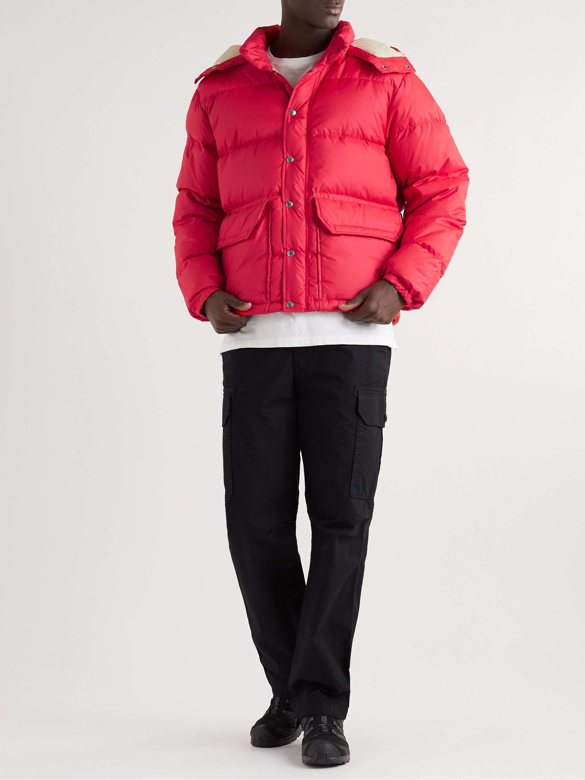 Red 71 Sierra Quilted Ripstop Hooded Down Jacket | THE NORTH FACE | MR  PORTER
