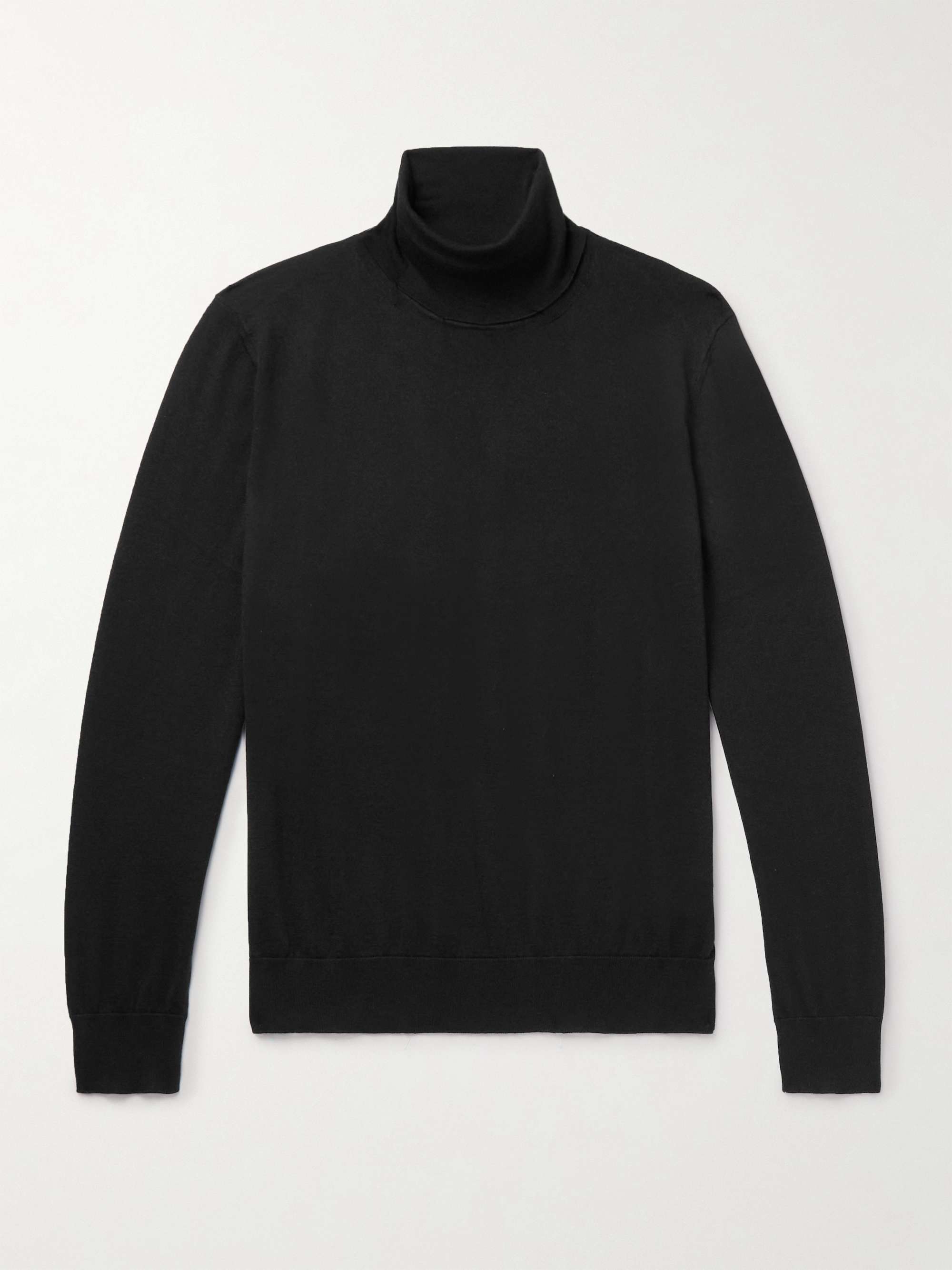ZEGNA Cashmere and Silk-Blend Rollneck Sweater for Men | MR PORTER