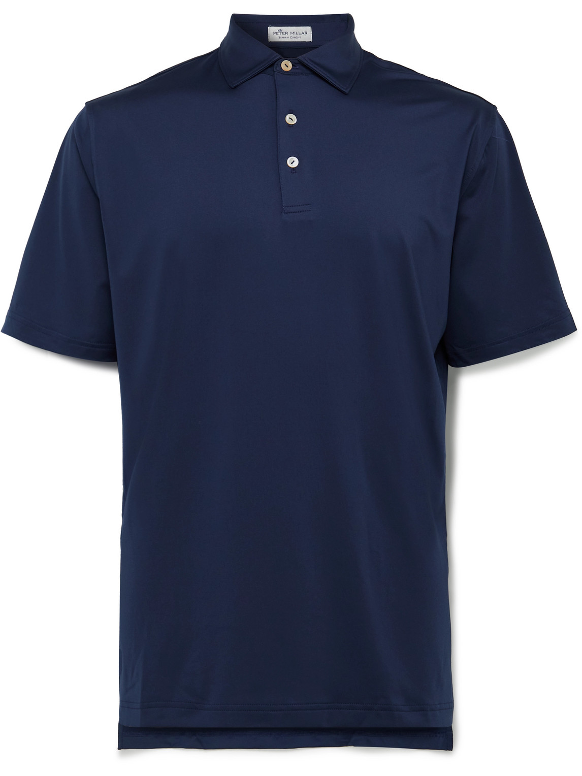 Peter Millar Tech-jersey Golf Polo Shirt In Blue