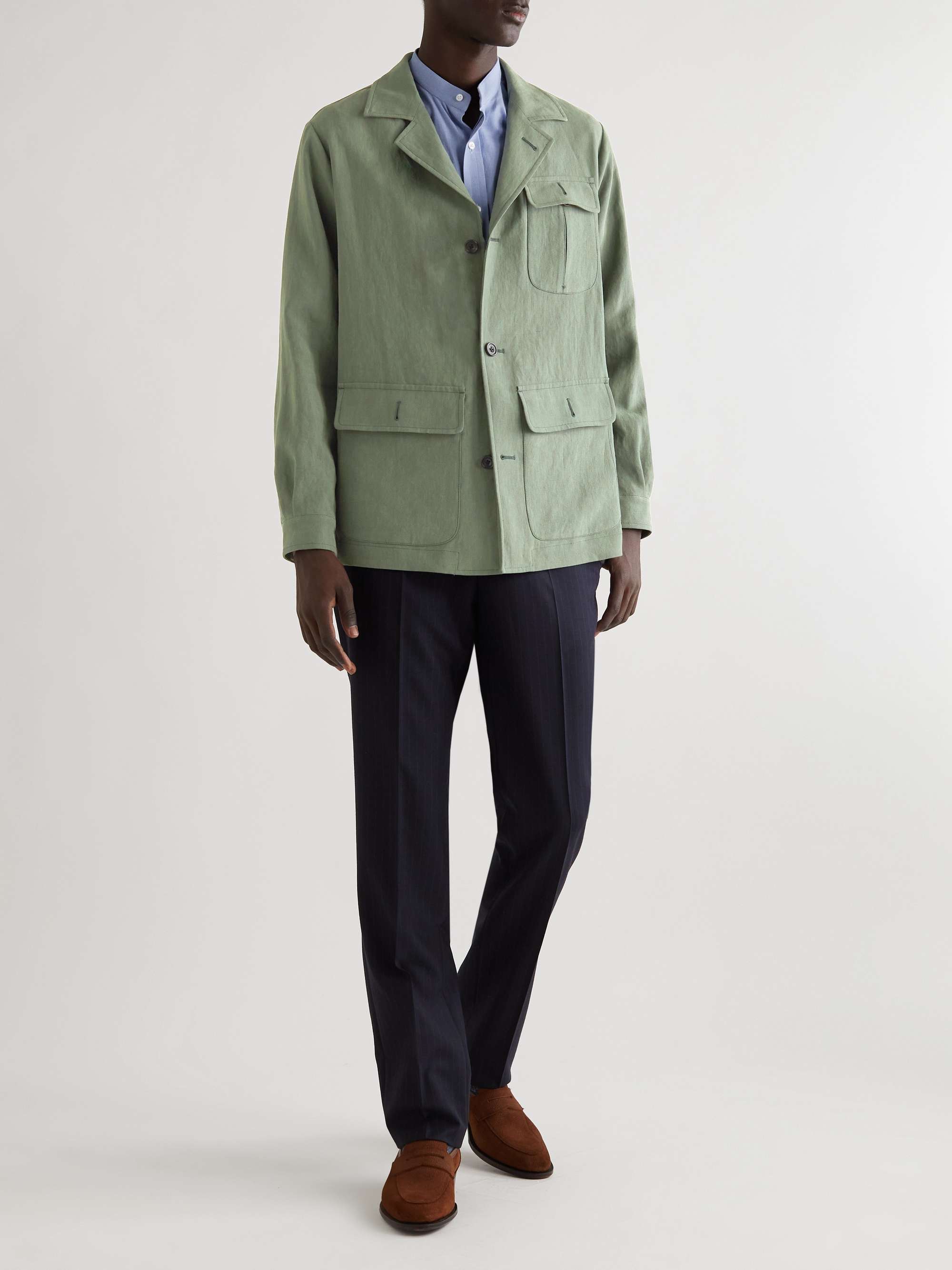 KINGSMAN Linen Chore Jacket for Men | MR PORTER