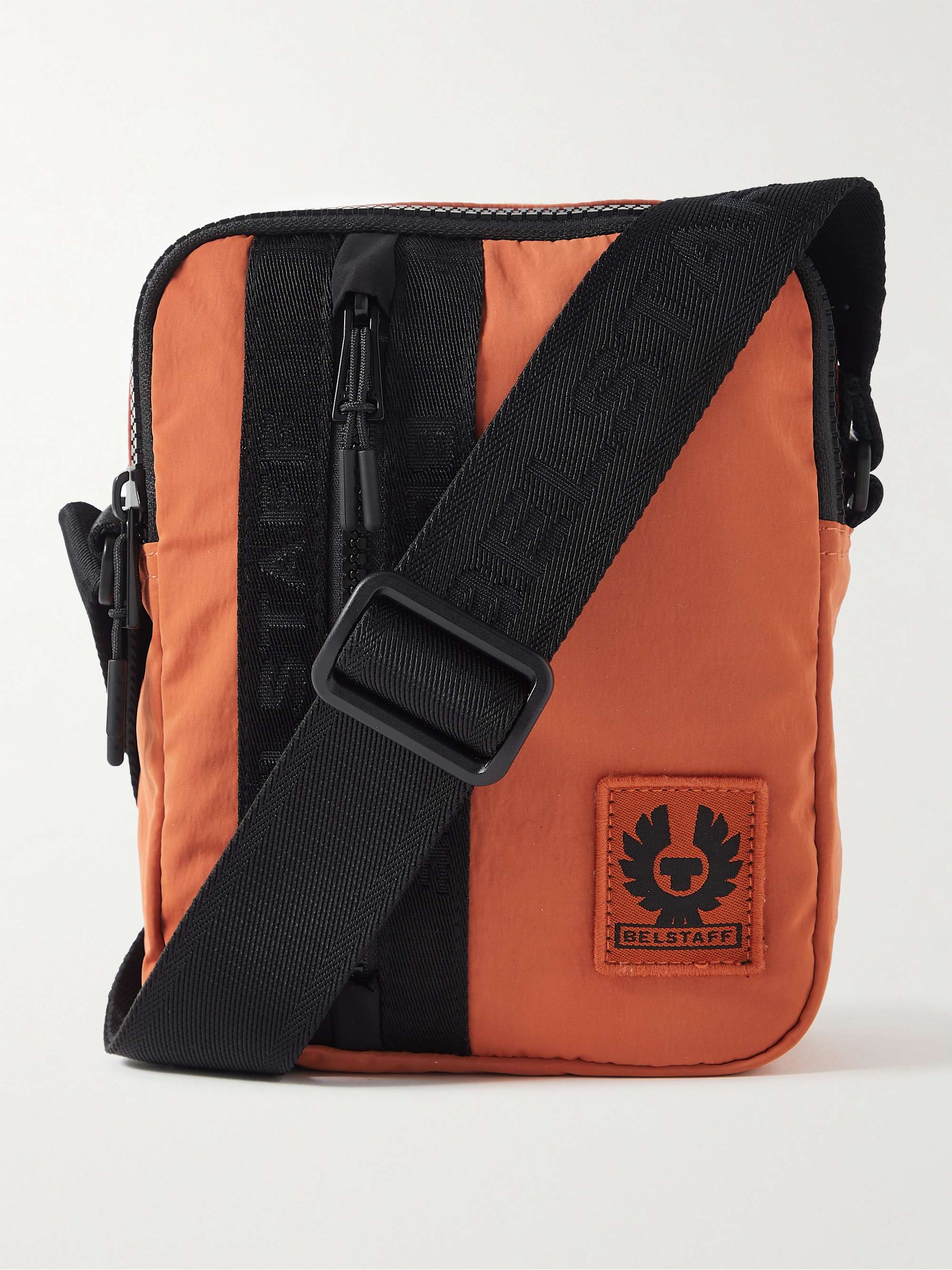 Orange Roadster Logo-Appliquéd Webbing-Trimmed Ripple Shell Messenger Bag |  BELSTAFF | MR PORTER