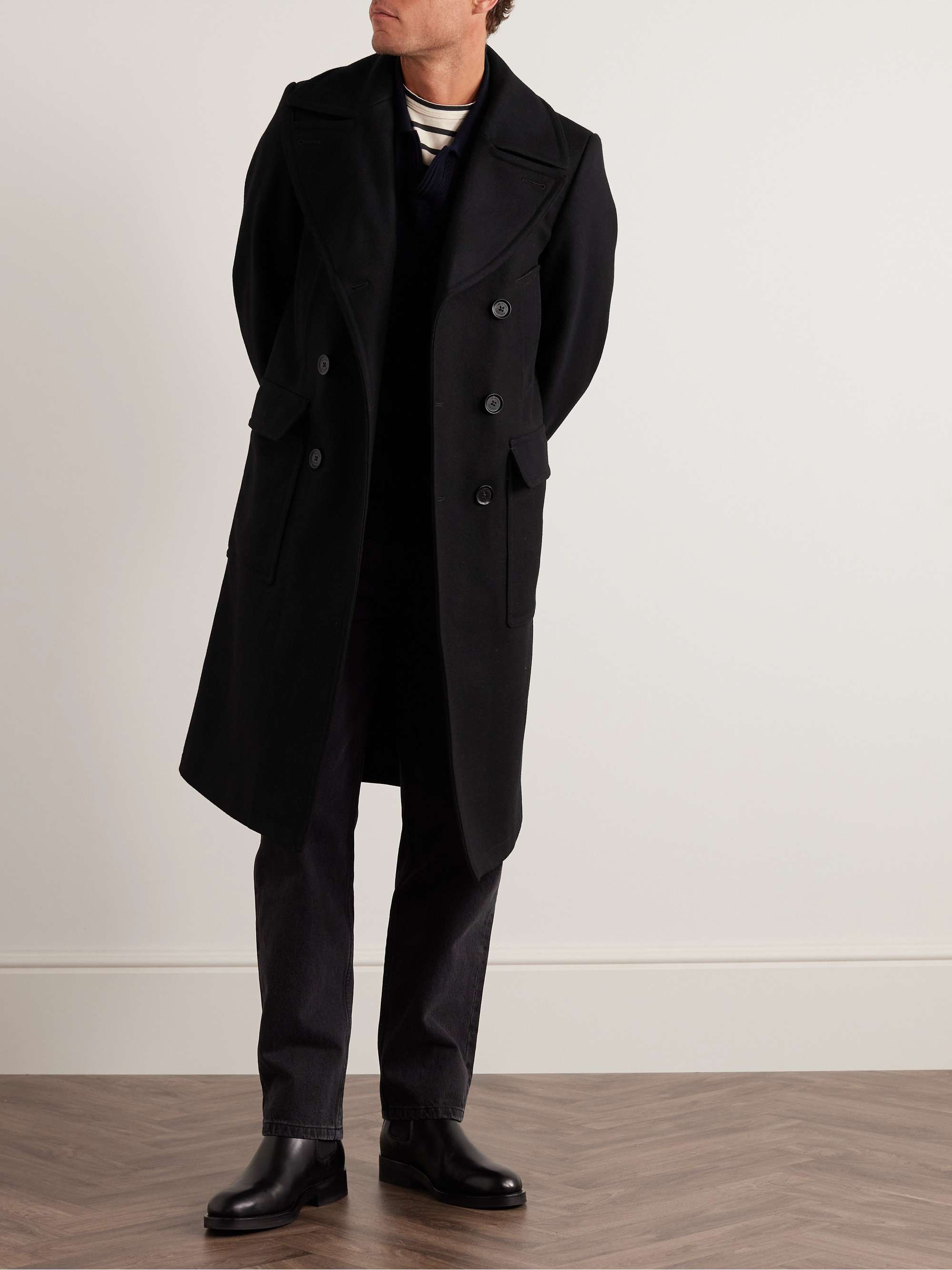 Milford Double-Breasted Wool-Blend Coat