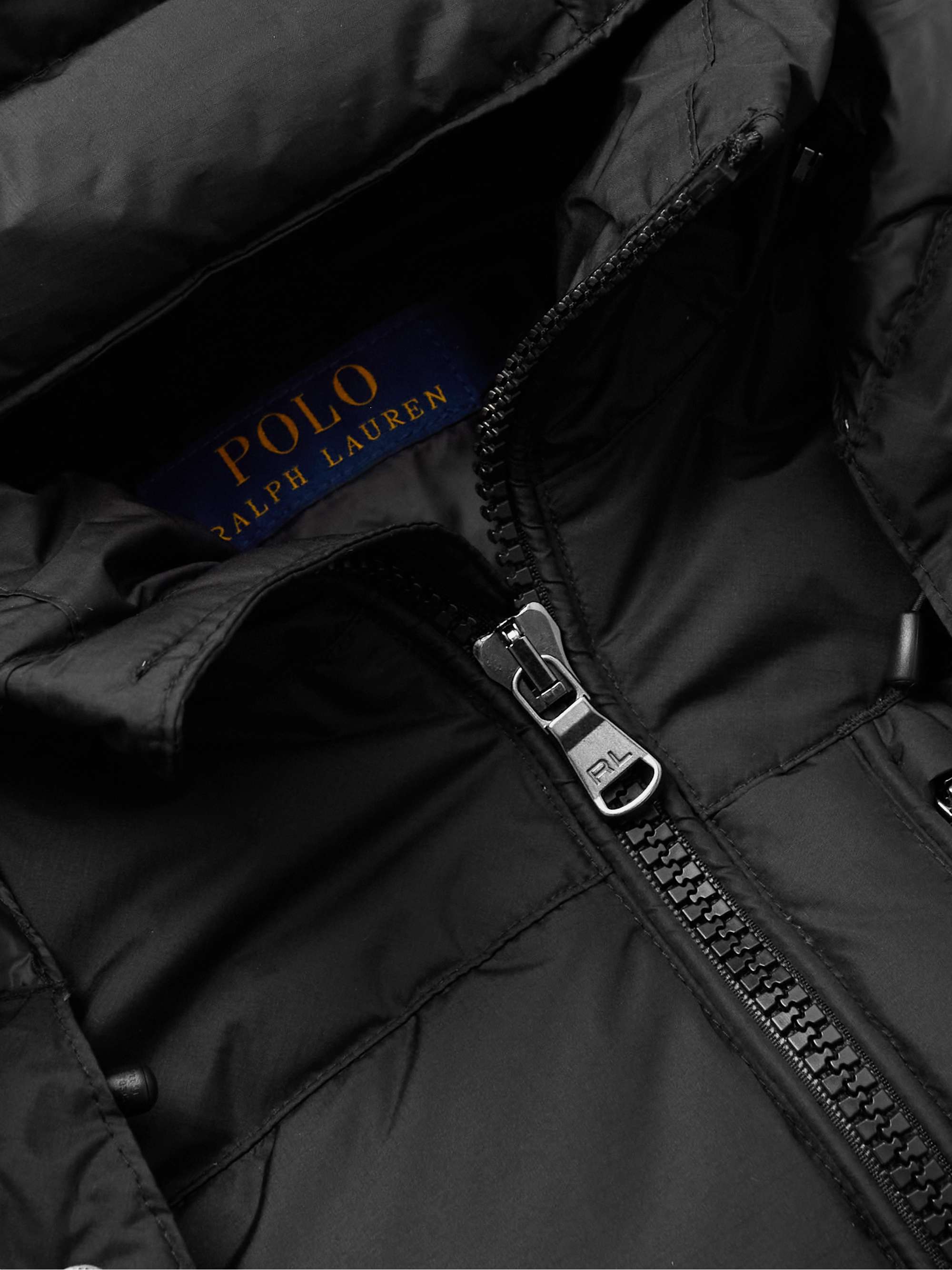 POLO RALPH LAUREN Logo-Embroidered Quilted Recycled-Shell Hooded Down Jacket  | MR PORTER