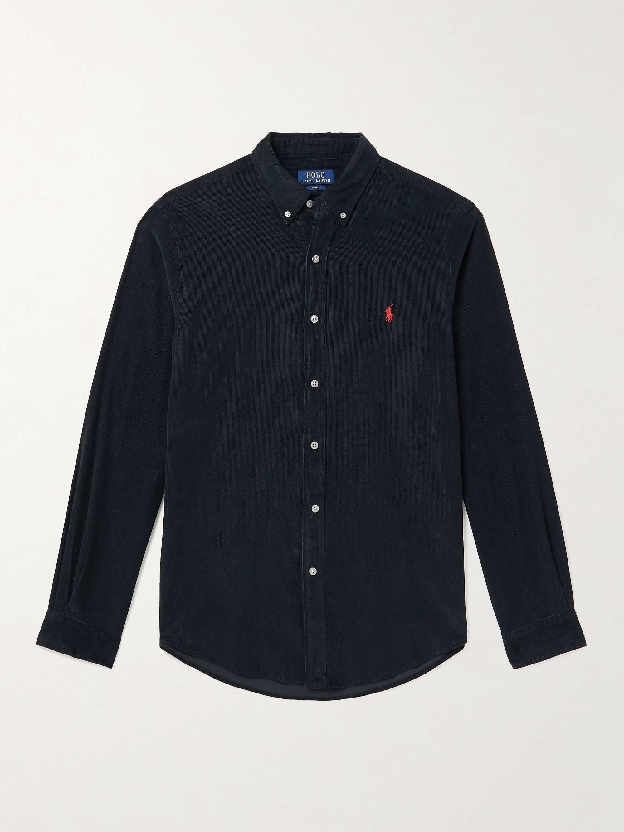 POLO RALPH LAUREN Slim-Fit Button-Down Collar Cotton-Corduroy Shirt for Men  | MR PORTER