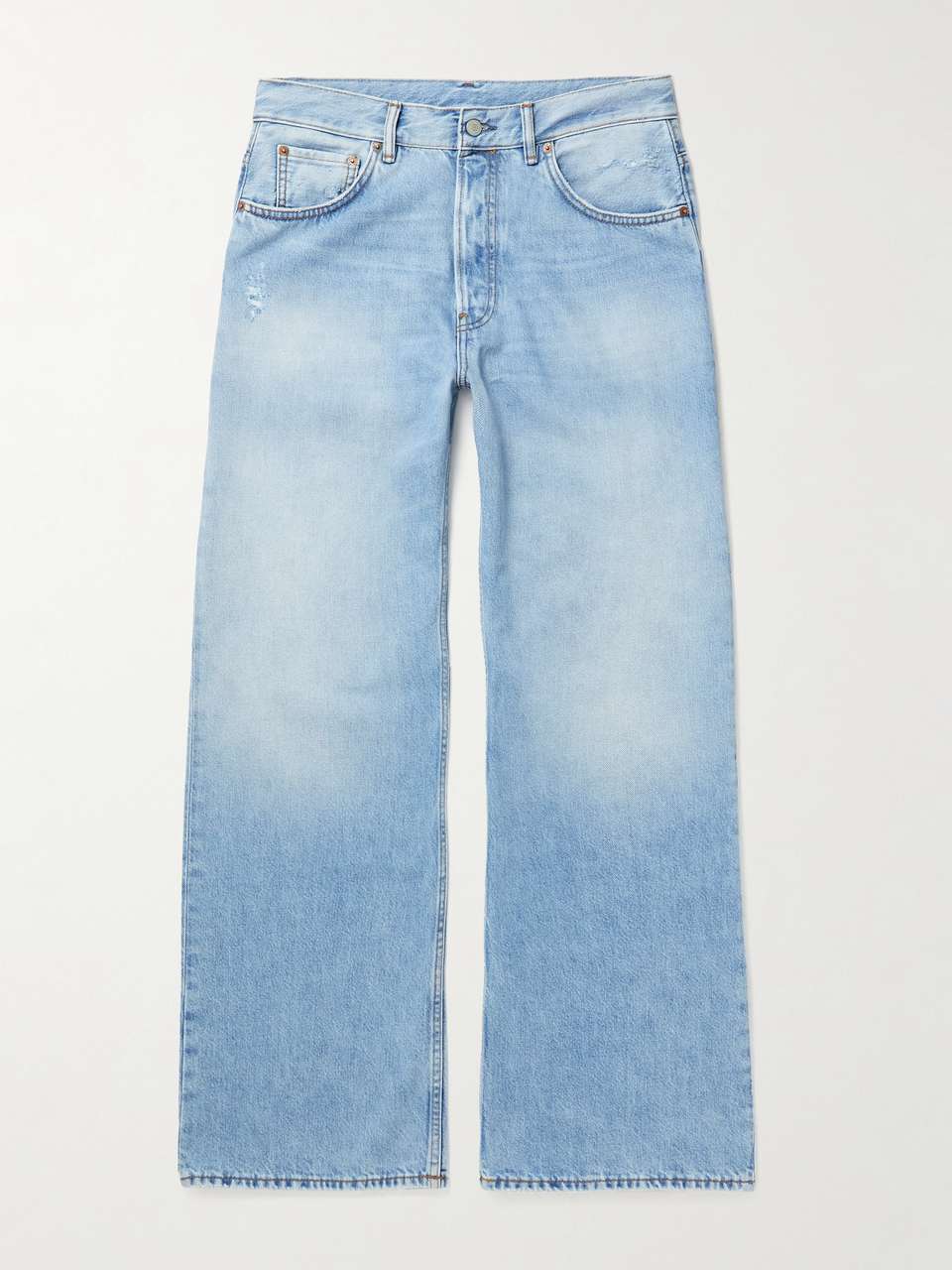 ACNE STUDIOS 2021M Bootcut Distressed Organic Jeans for Men | MR PORTER