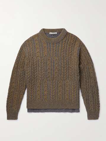 ACNE STUDIOS Kalon Logo-Appliquéd Wool Sweater for Men