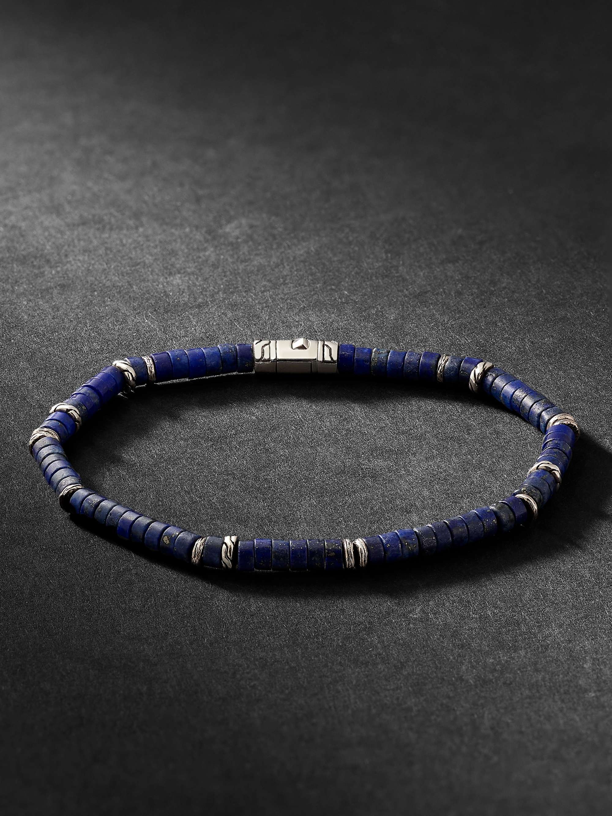 JOHN HARDY Silver and Lapis Lazuli Heishi Beaded Bracelet | MR PORTER