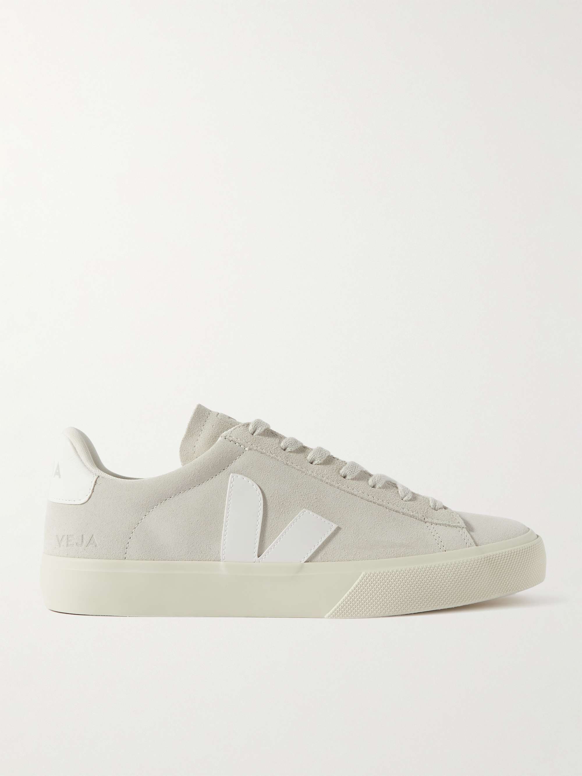 VEJA Campo Leather-Trimmed Suede Sneakers | MR PORTER