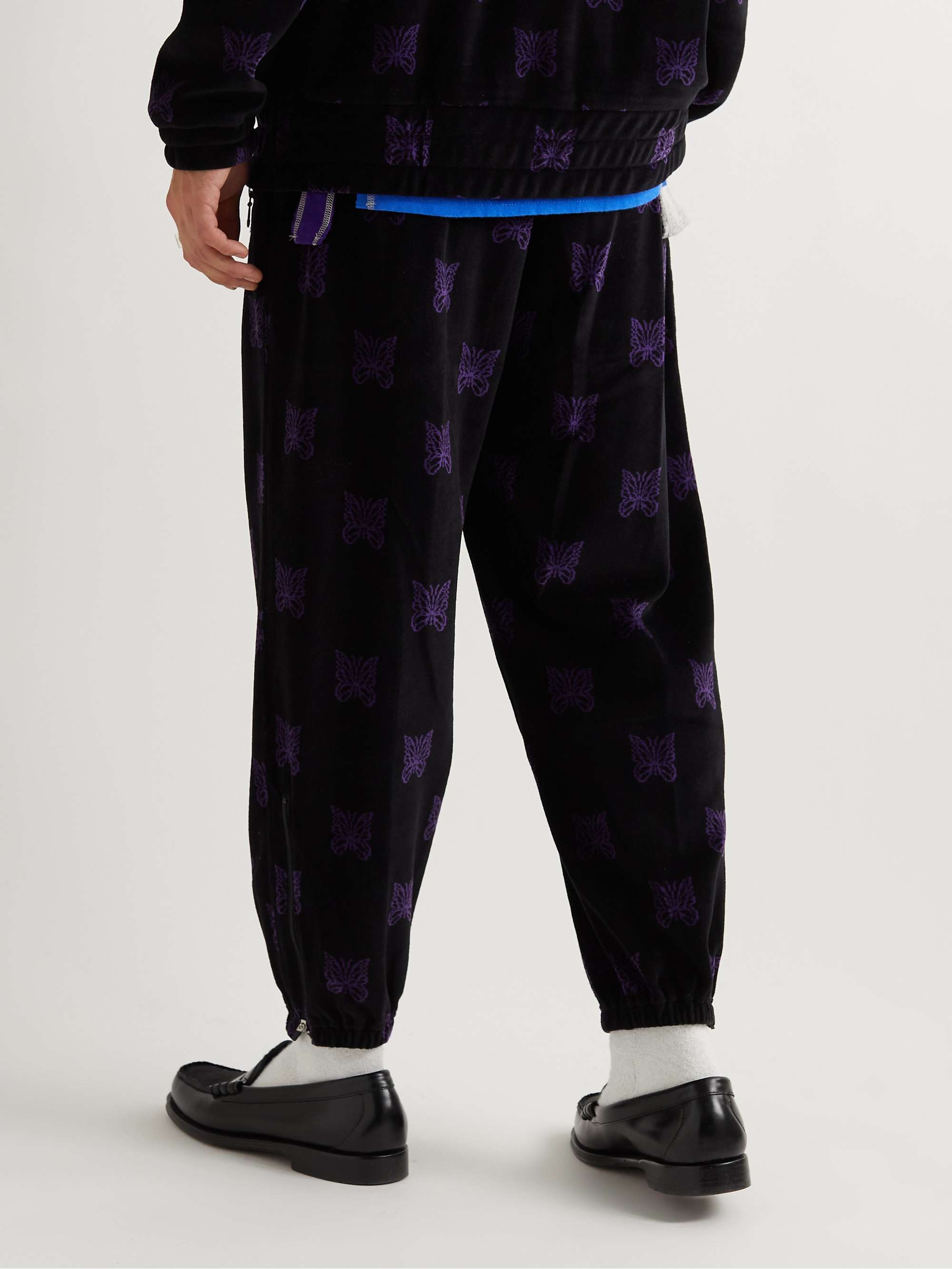 Pantaloni sportivi in velour di misto cotone con logo jacquard NEEDLES da  uomo | MR PORTER