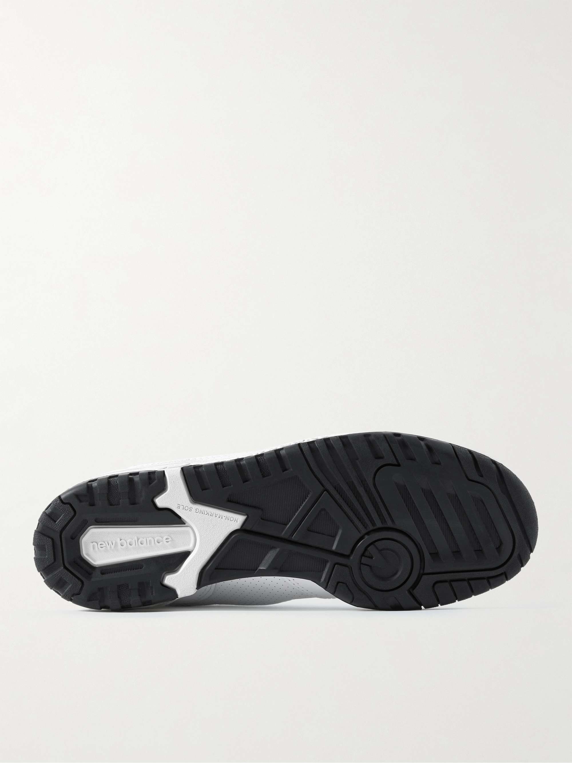 White + New Balance 550 Mesh-Trimmed Leather Sneakers | COMME DES GARÇONS  HOMME | MR PORTER