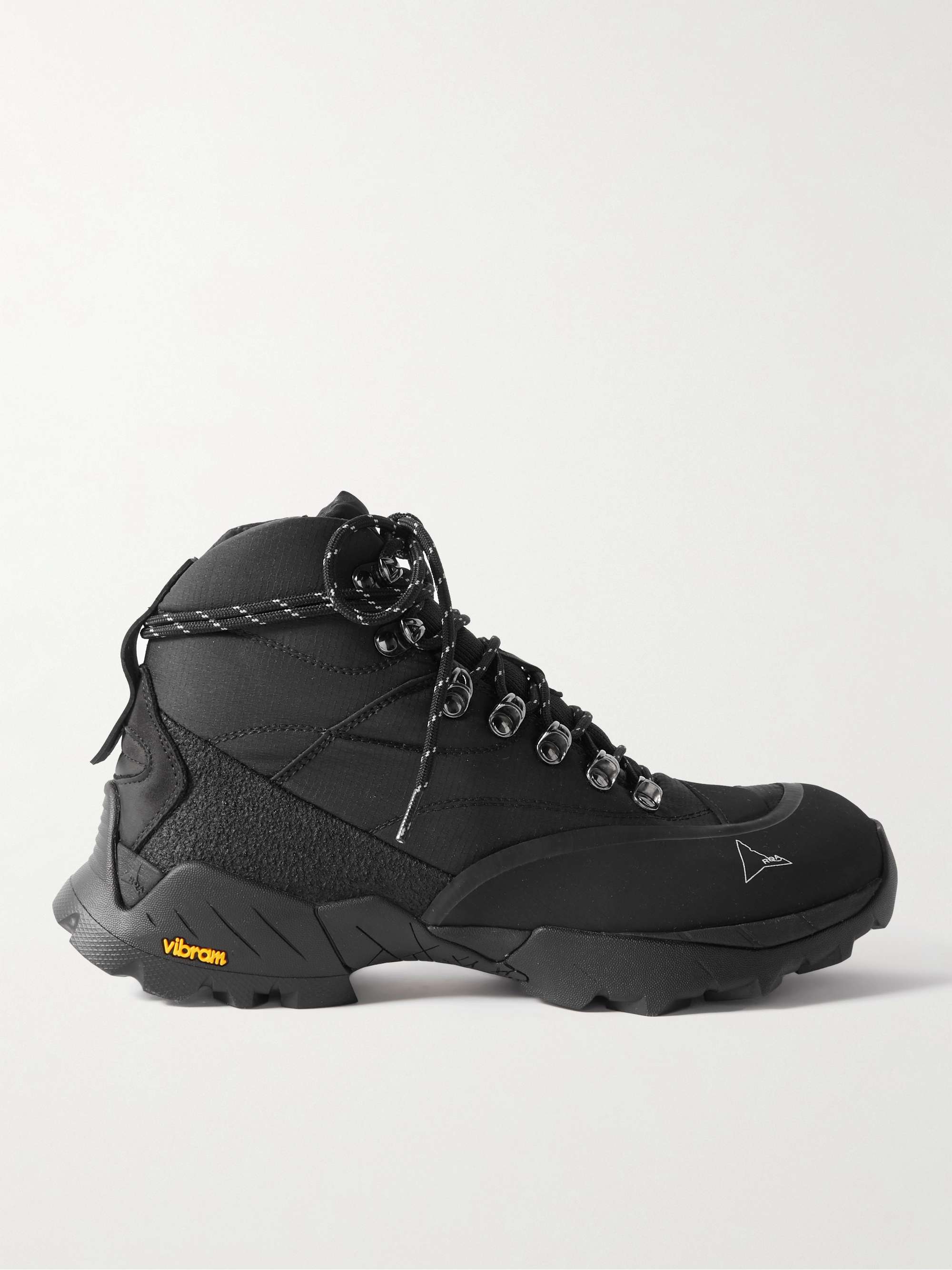 ROA Andreas Strap Rubber-Trimmed Ripstop Boots for Men | MR PORTER